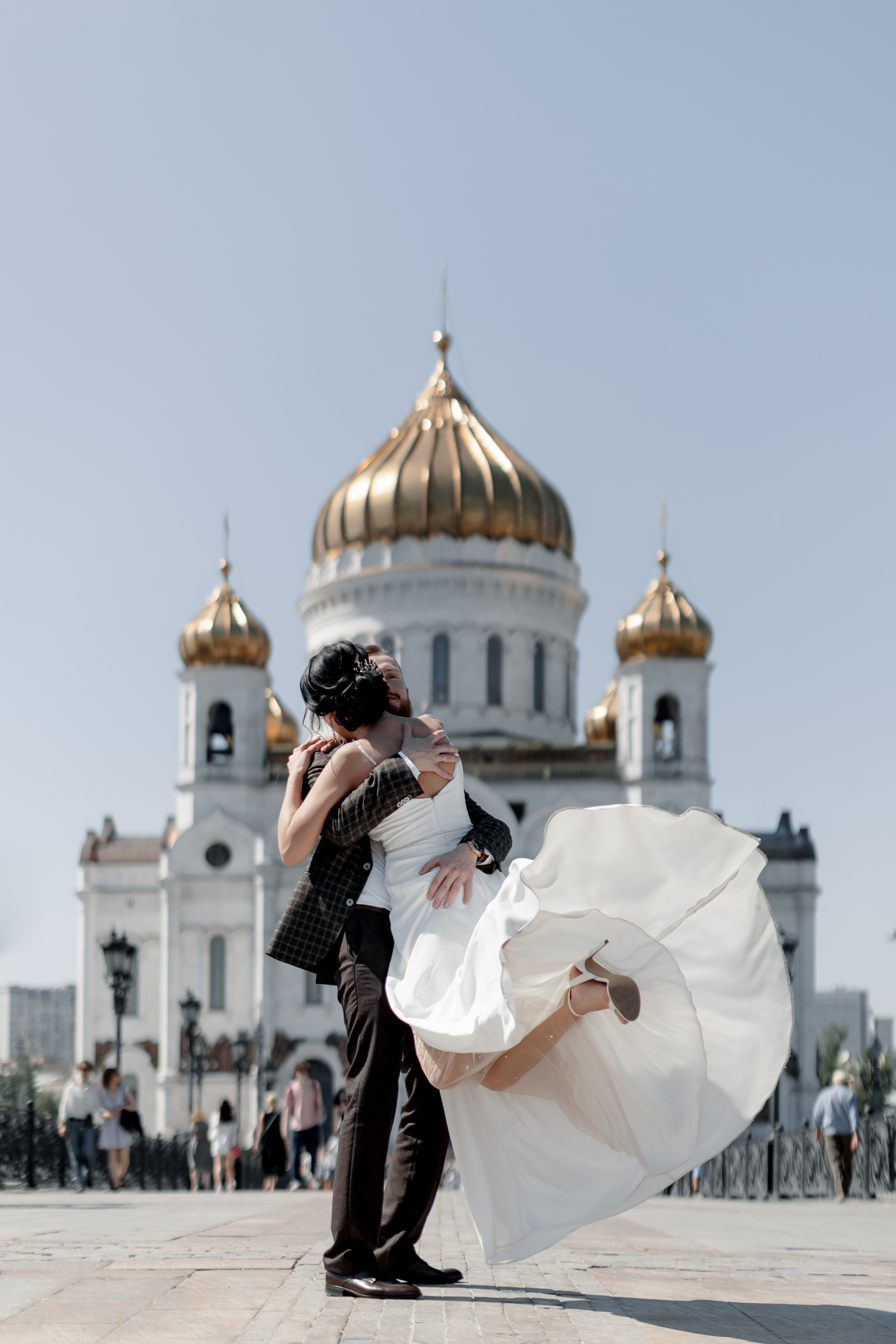 Свадебная съемка в центре искусств на Волхонке. Свадебный фотограф Виктория Карпова