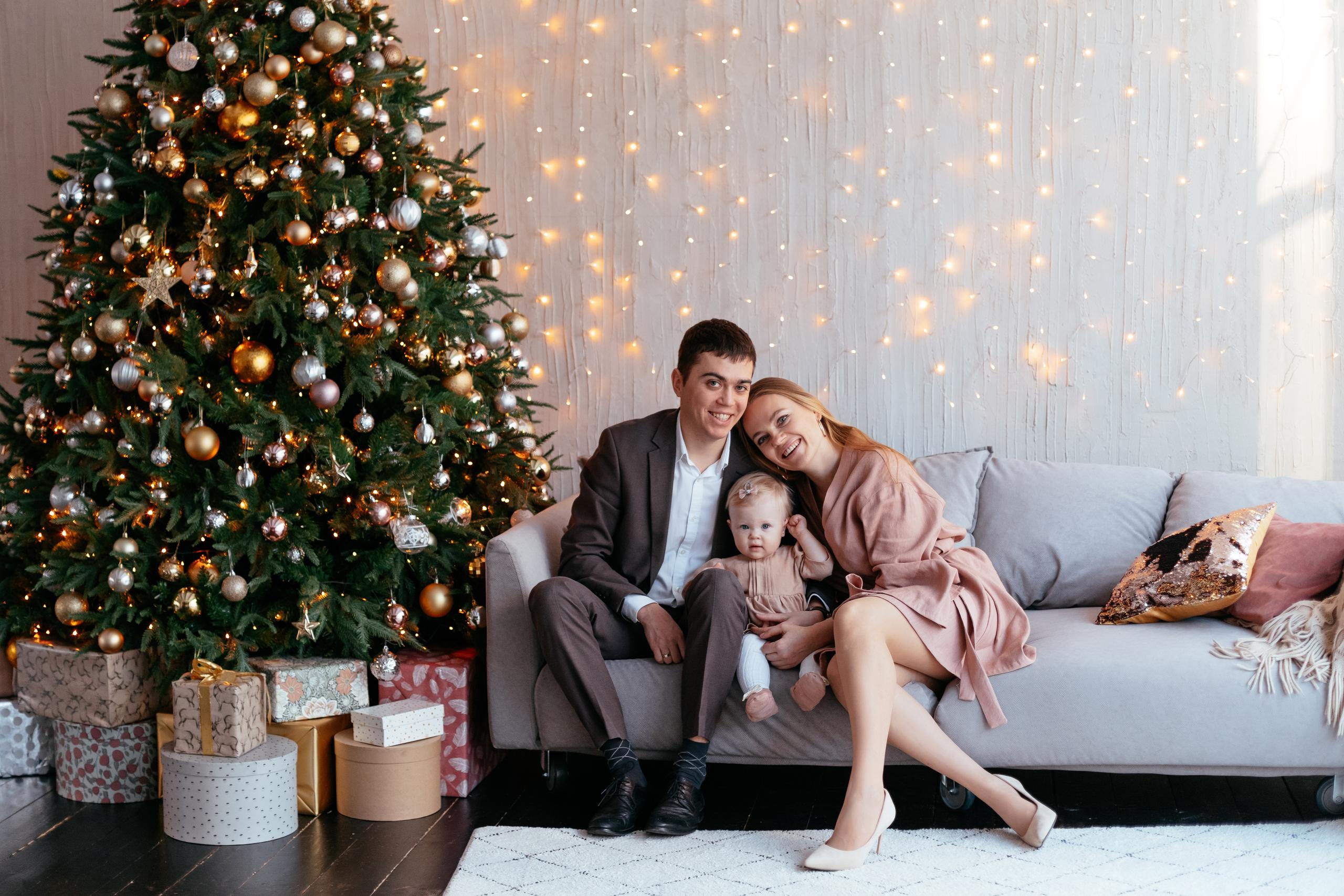 Новогодняя семейная фотосессия. Свадебный и семейный фотограф Ксения Шекк Екатеринбург