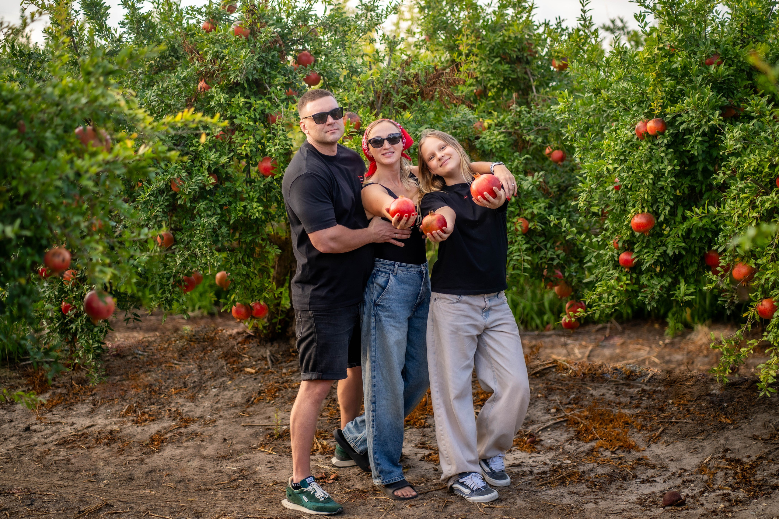Гранатовый Сад Семья Ирины. Семейный и детский фотограф в Израиле и Москве Дорошок Надя
