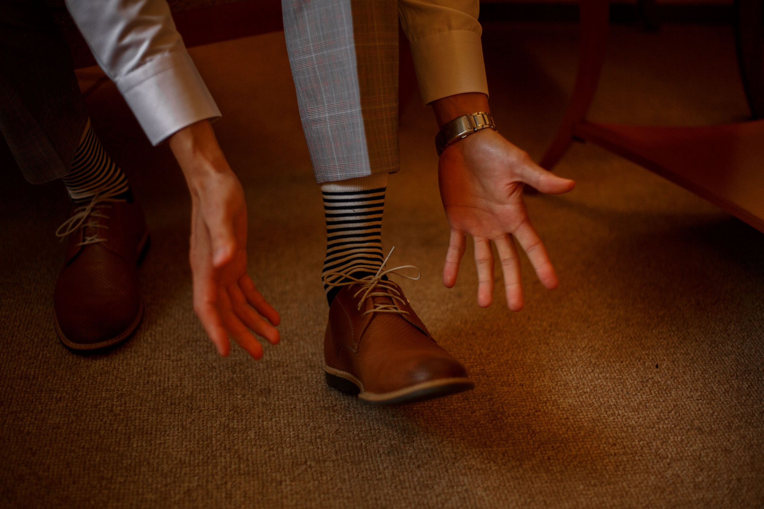 одел  модные ботинки носки