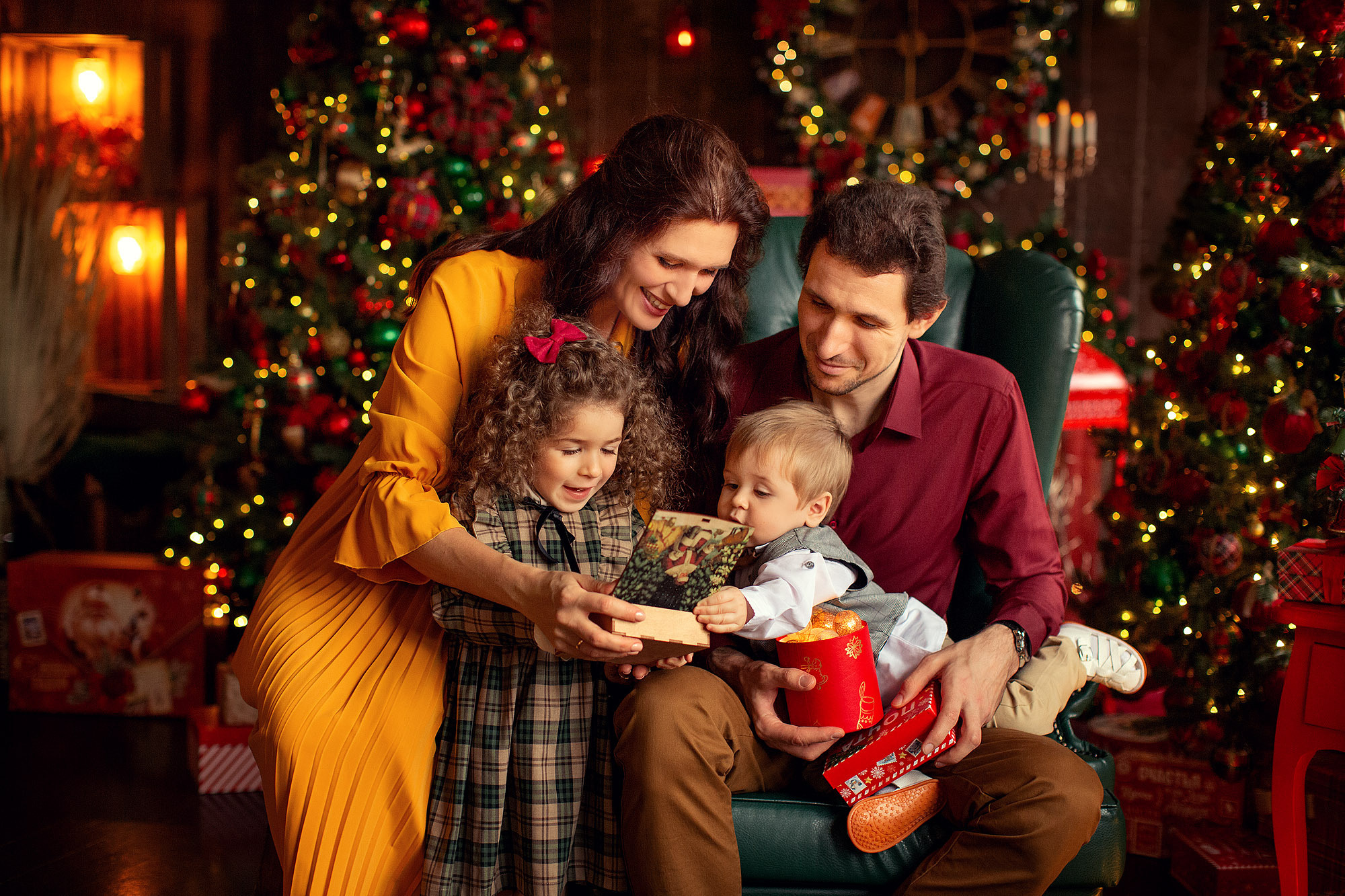 Новогодняя Фотосессия в студии с малышом. Tatyana Nadezhdina Family photographer