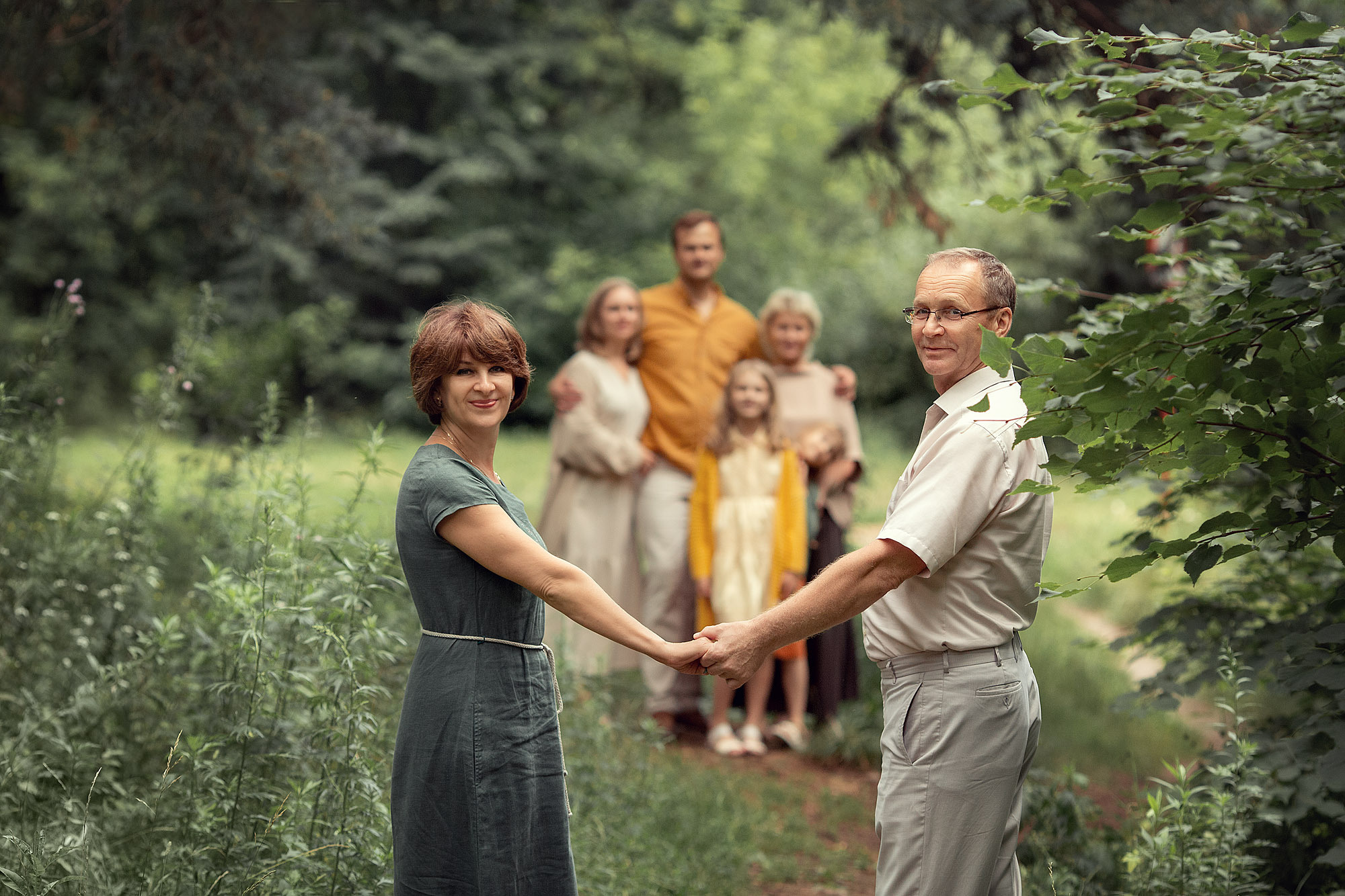 Фотосессия семьи несколько поколений в сосновом бору. Tatyana Nadezhdina Family photographer