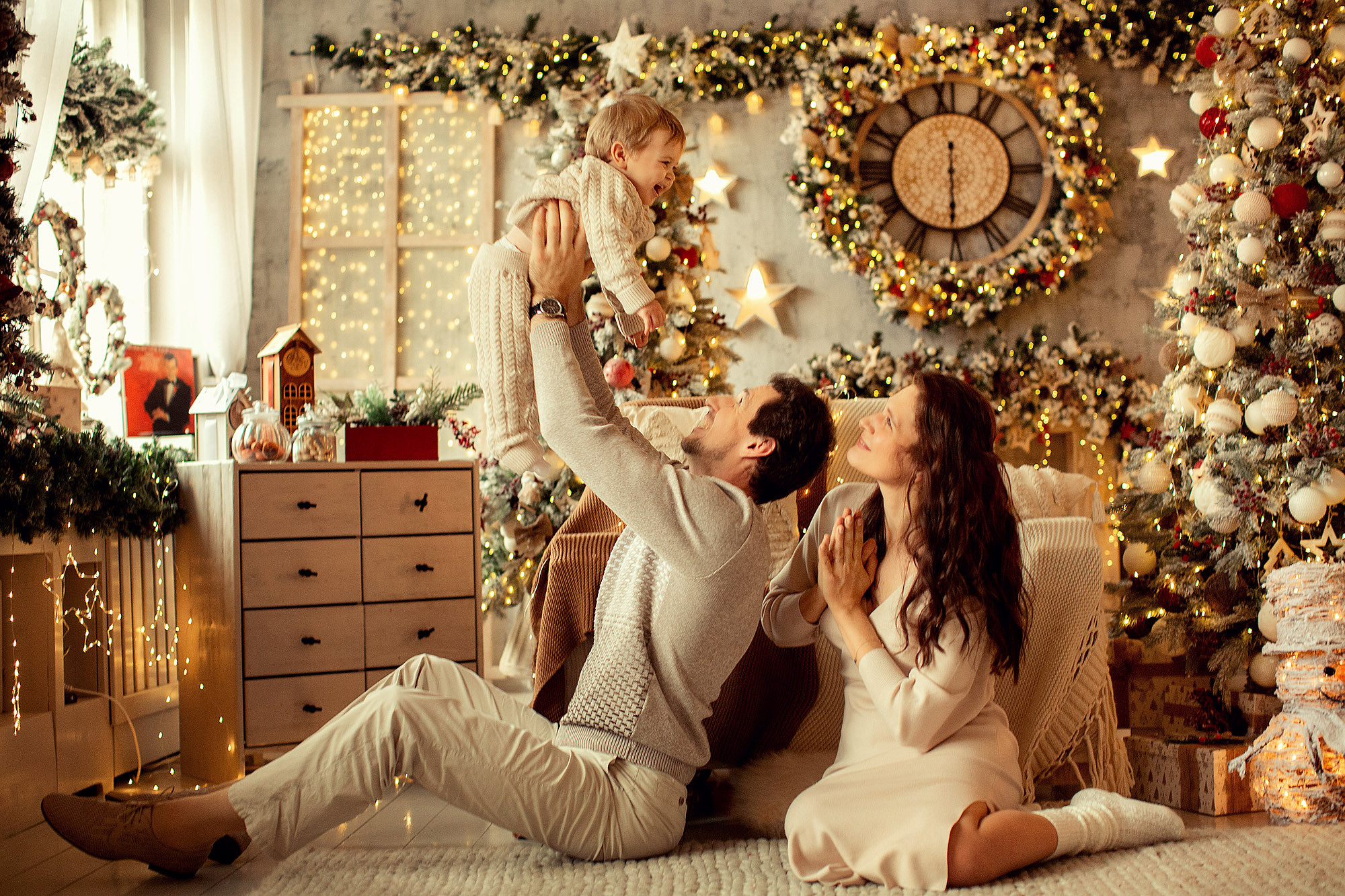 Новогодняя Фотосессия в студии с малышом. Tatyana Nadezhdina Family photographer