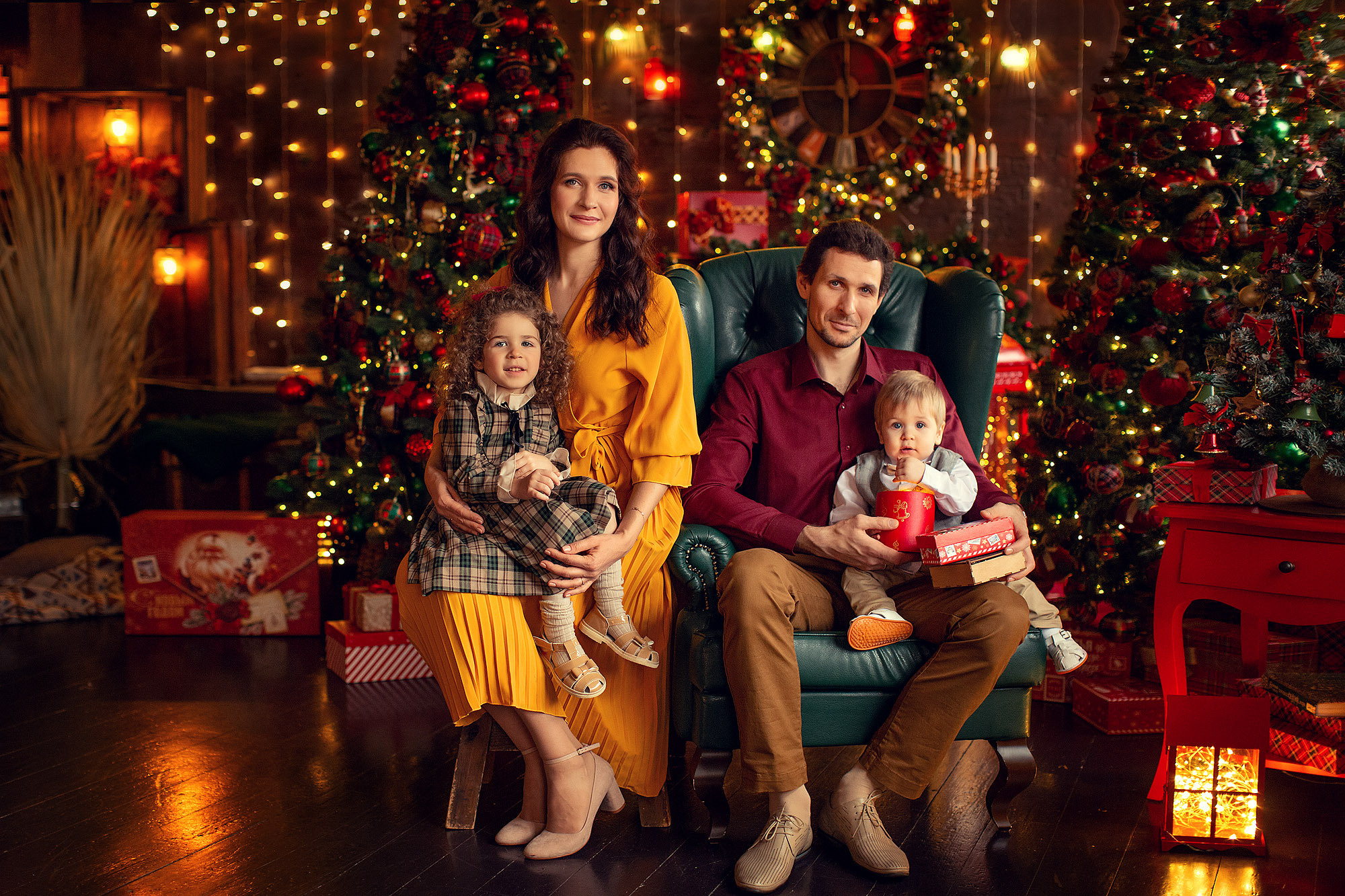 Новогодняя Фотосессия в студии с малышом. Tatyana Nadezhdina Family photographer