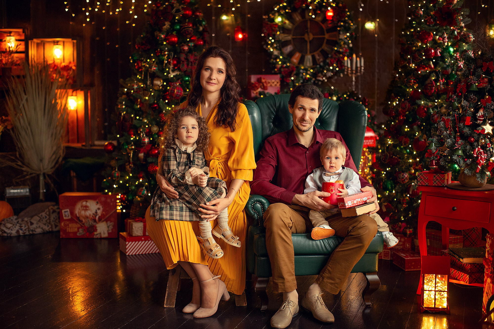 Новогодняя Фотосессия в студии с малышом. Tatyana Nadezhdina Family photographer