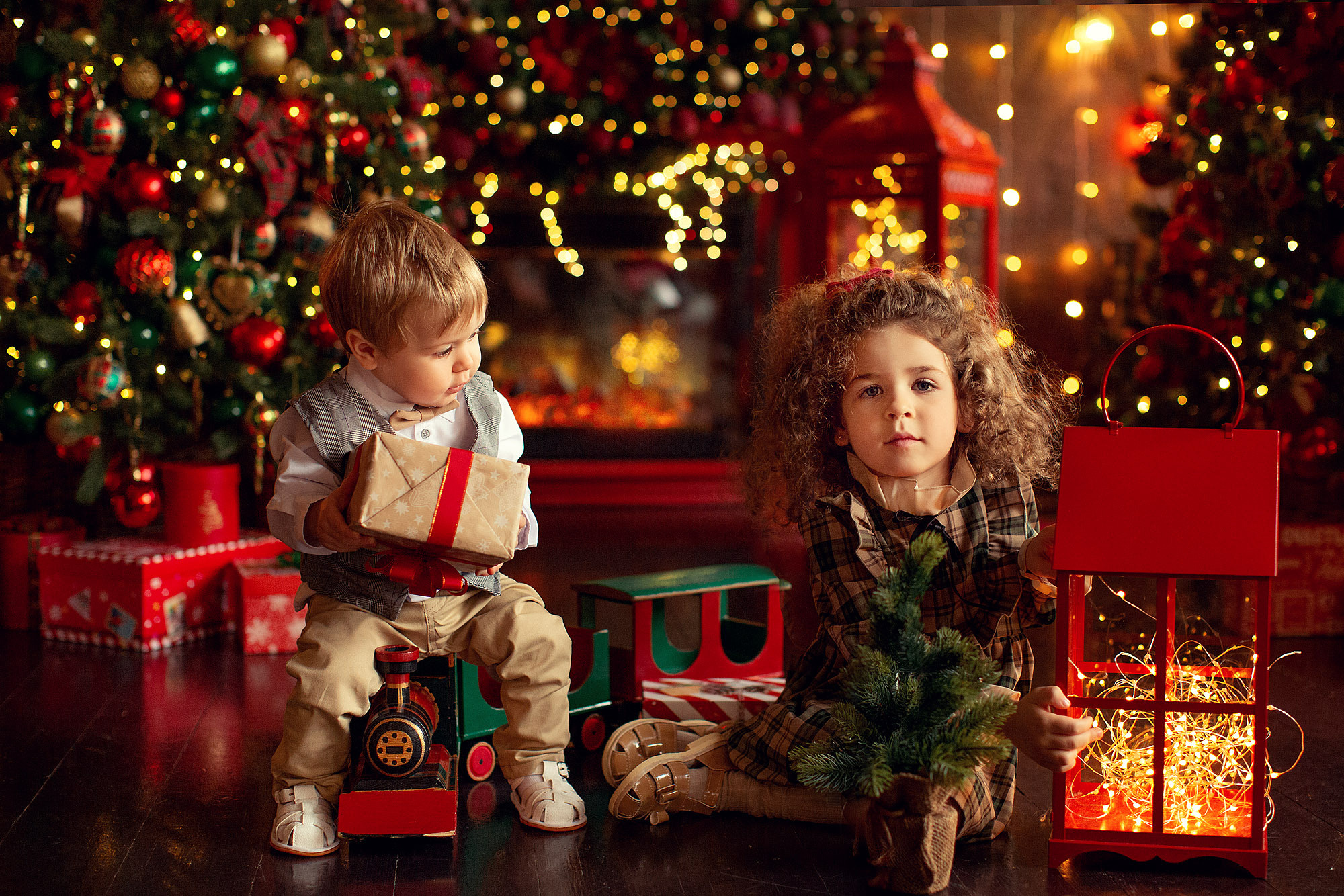 Новогодняя Фотосессия в студии с малышом. Tatyana Nadezhdina Family photographer