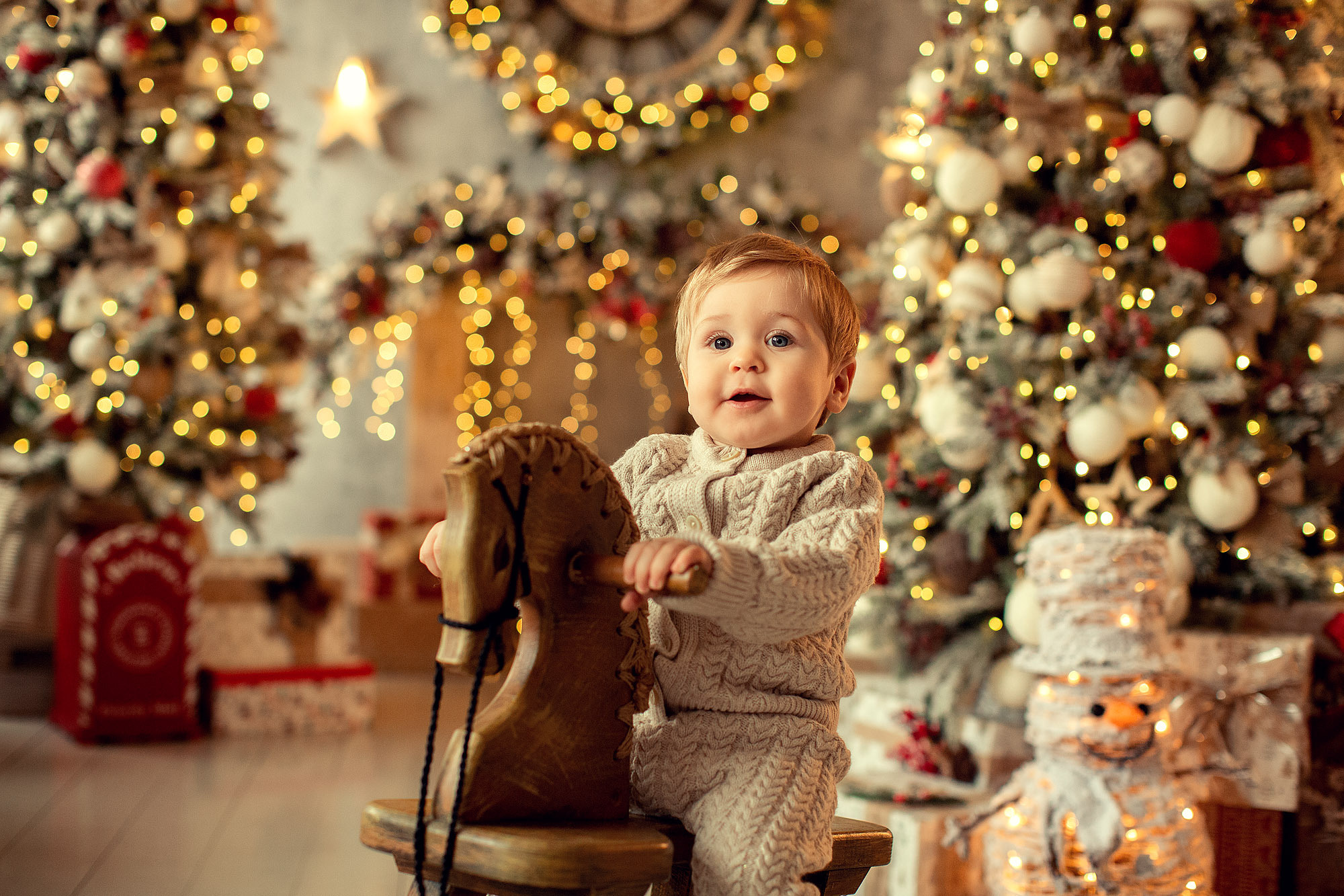 Новогодняя Фотосессия в студии с малышом. Tatyana Nadezhdina Family photographer