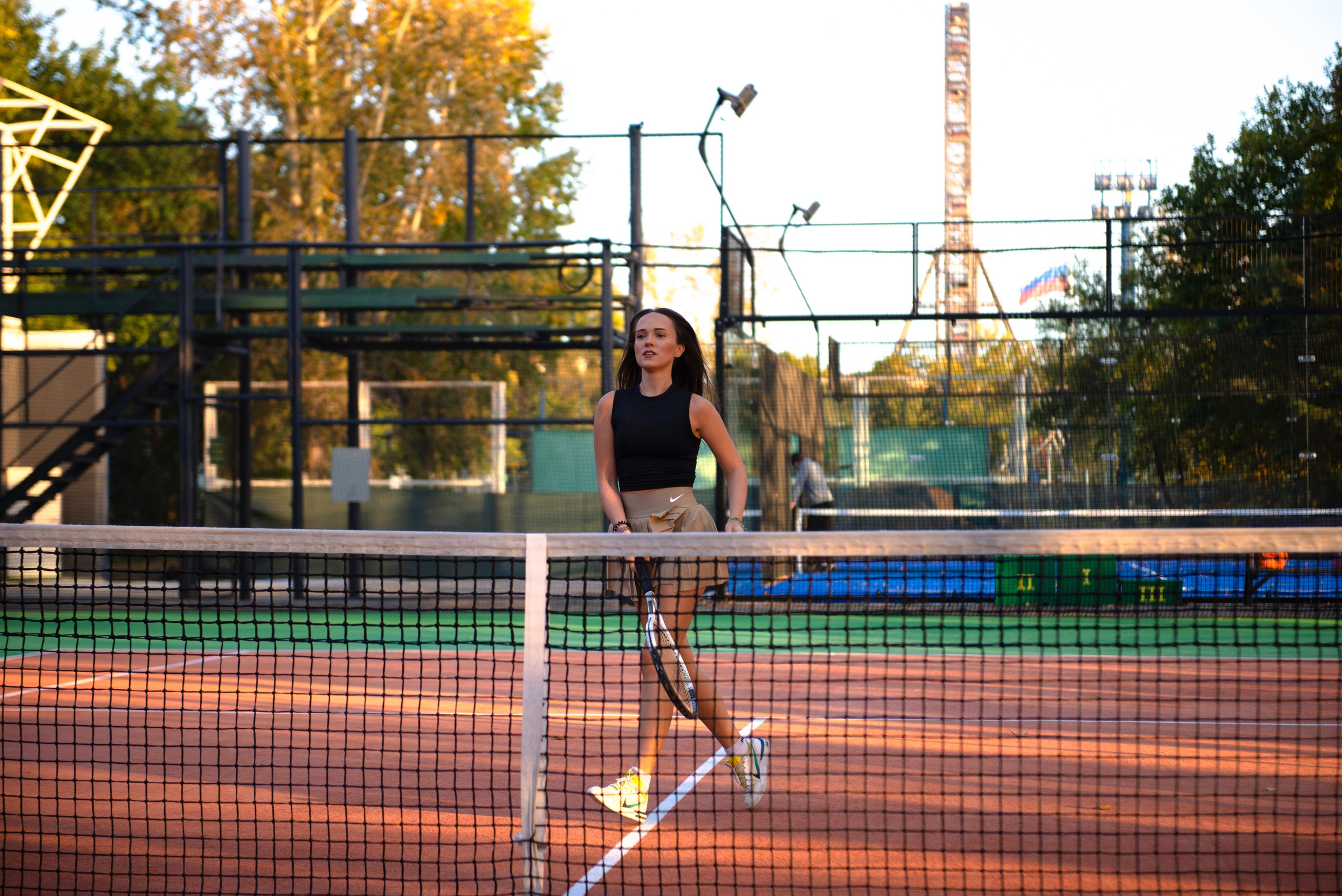 На теннисном корте. Модель Олеся. Фотограф в Хабаровске