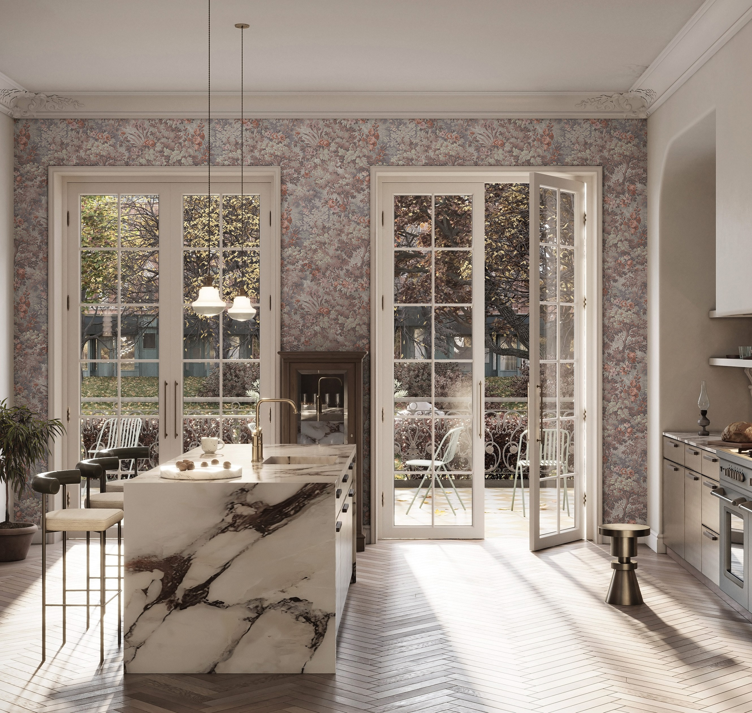 Обои Loymina Group Киров. L. Deco интерьерный салон. Краски/обои/лепной декор