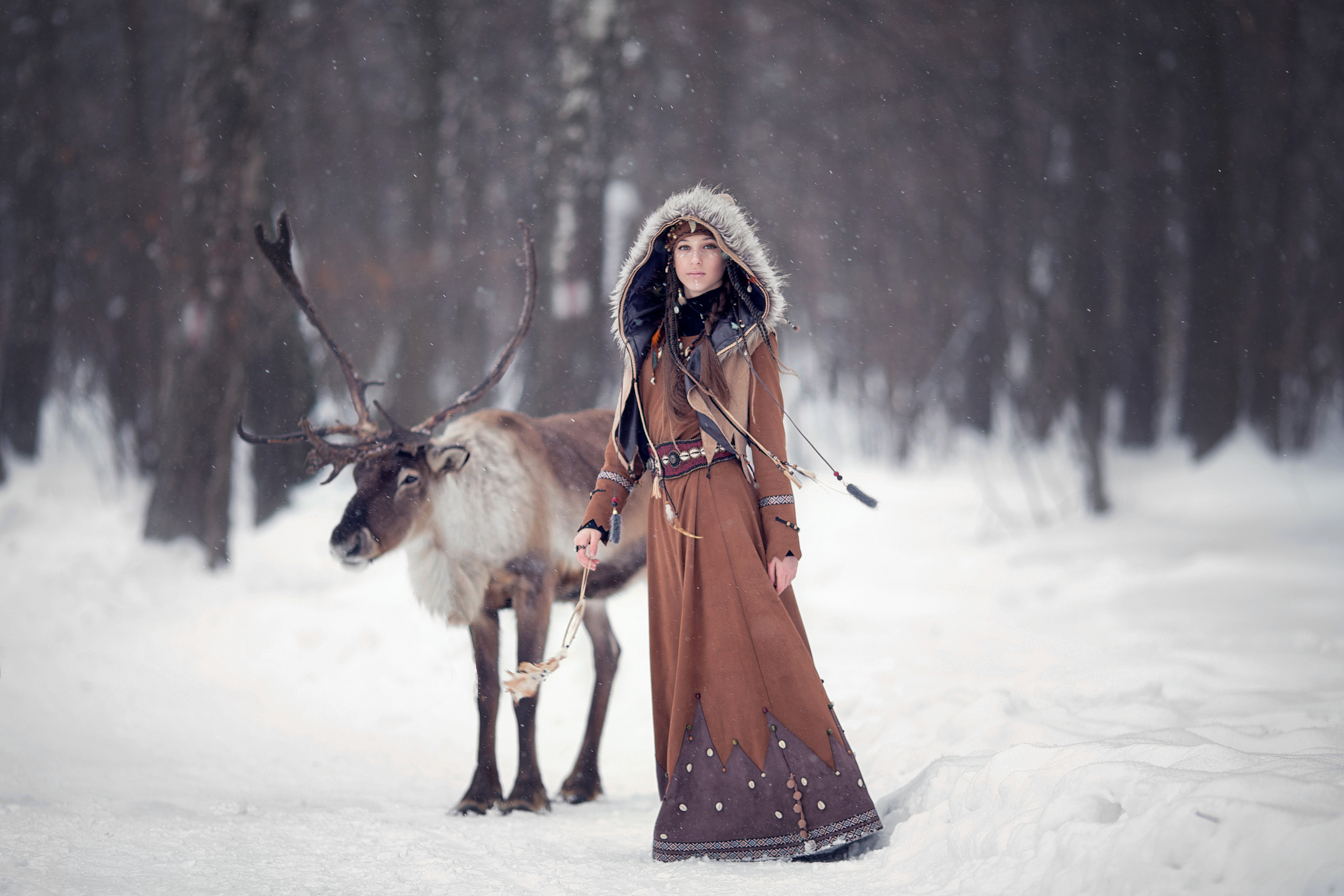 Shamanka (Reindeer). Children’s and family photographer Ekaterina Ureva in Moscow