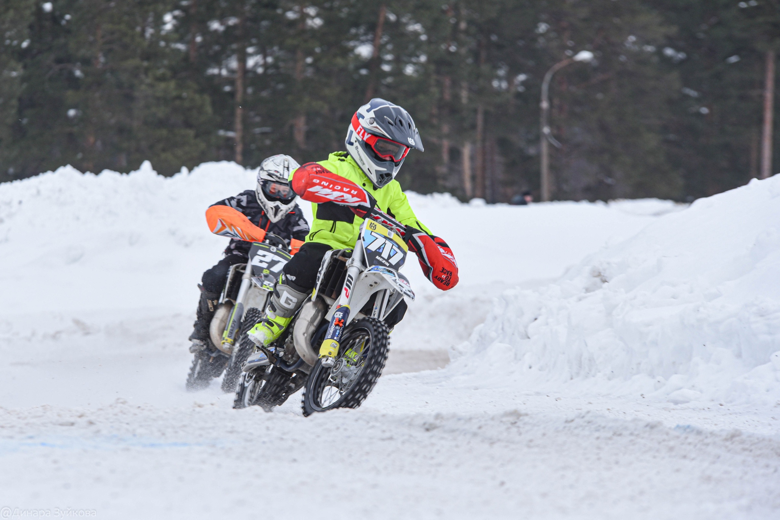 3 этап зимнего чемпионата по мотокроссу в г. Дзержинск. Мотофотограф в Нижнем Новгороде Динара Зуйкова
