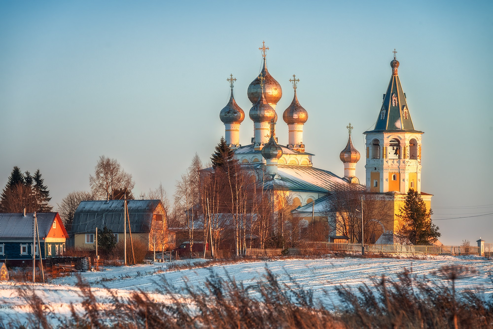 Предзимье в Матигорах. Аэросъемка в Архангельске, Александр Ермолин