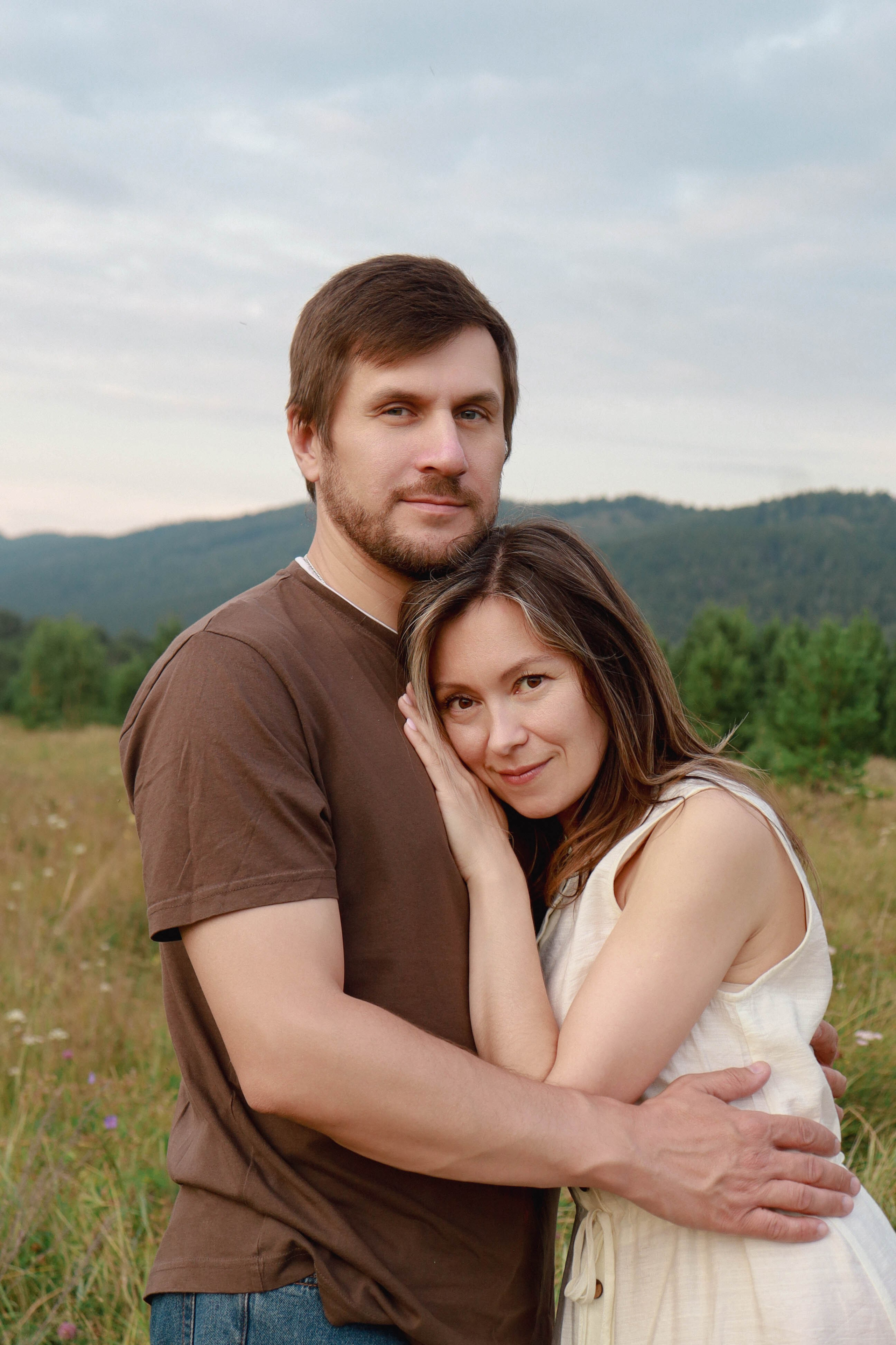 Семья в поле. Фотограф Александра Коновалова