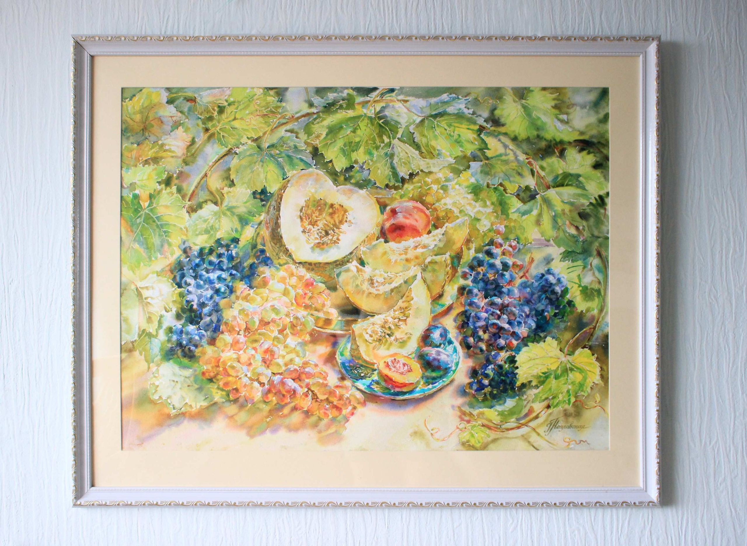 Натюрморт в солнечном саду. Свет акварели Галины Поплавской