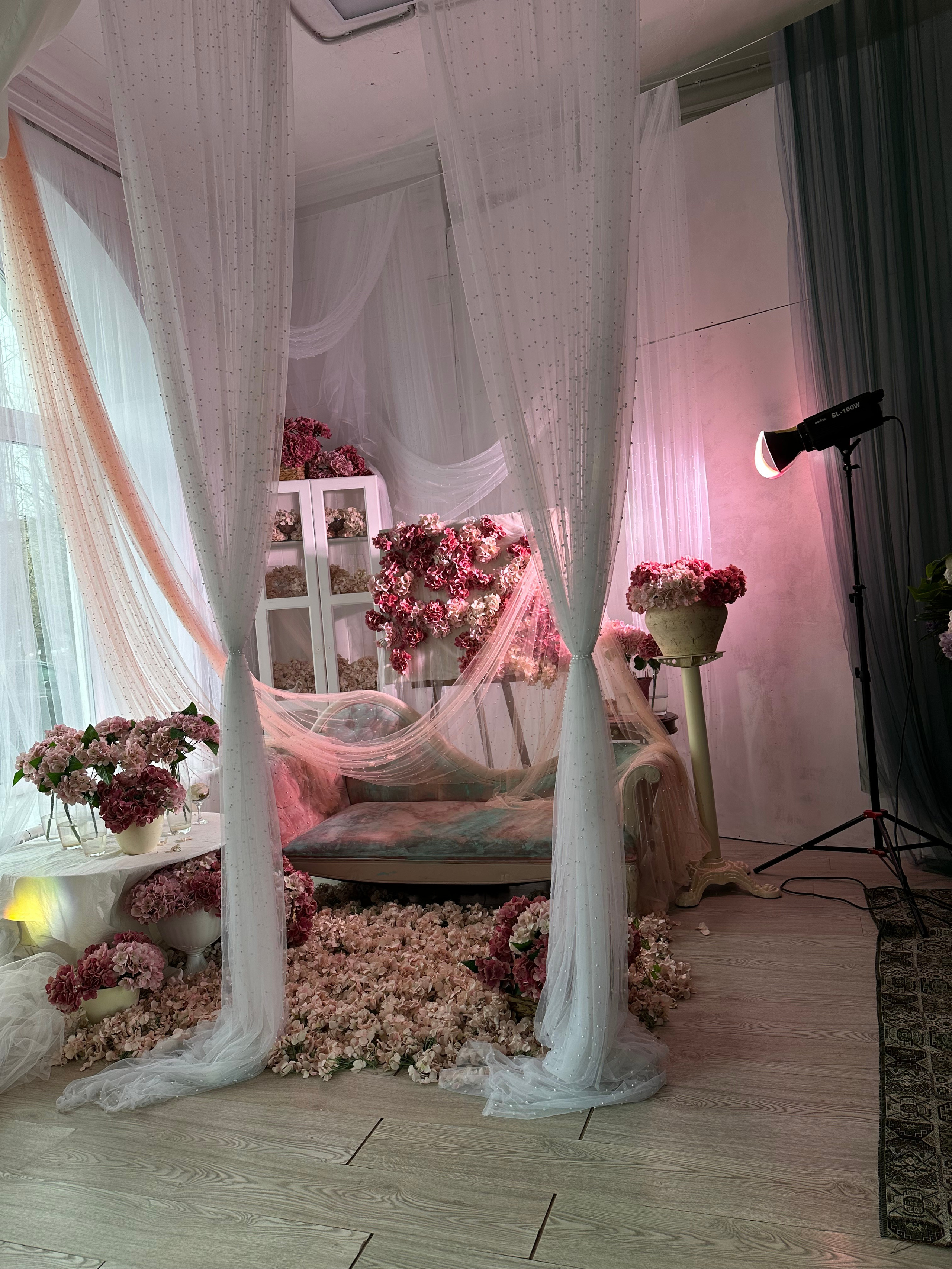 Нежная гортензия & Терпкое вино. Фотограф Красноярск