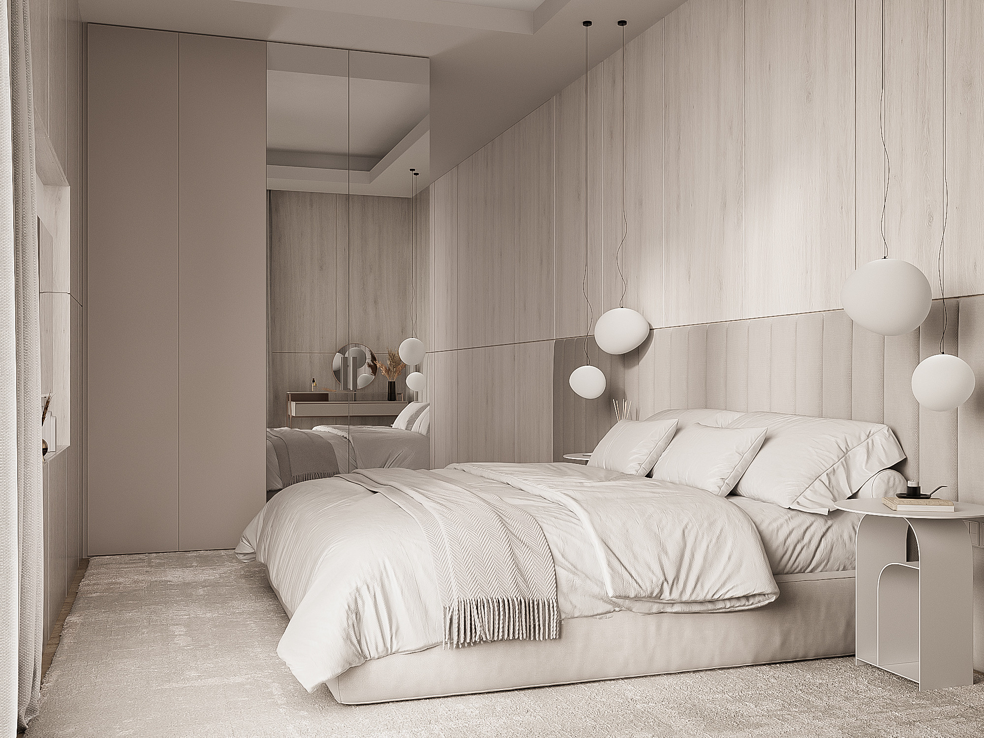 Dubai / VOLANTE TOWER /Guest bedroom. 3D visualization | interior decoration