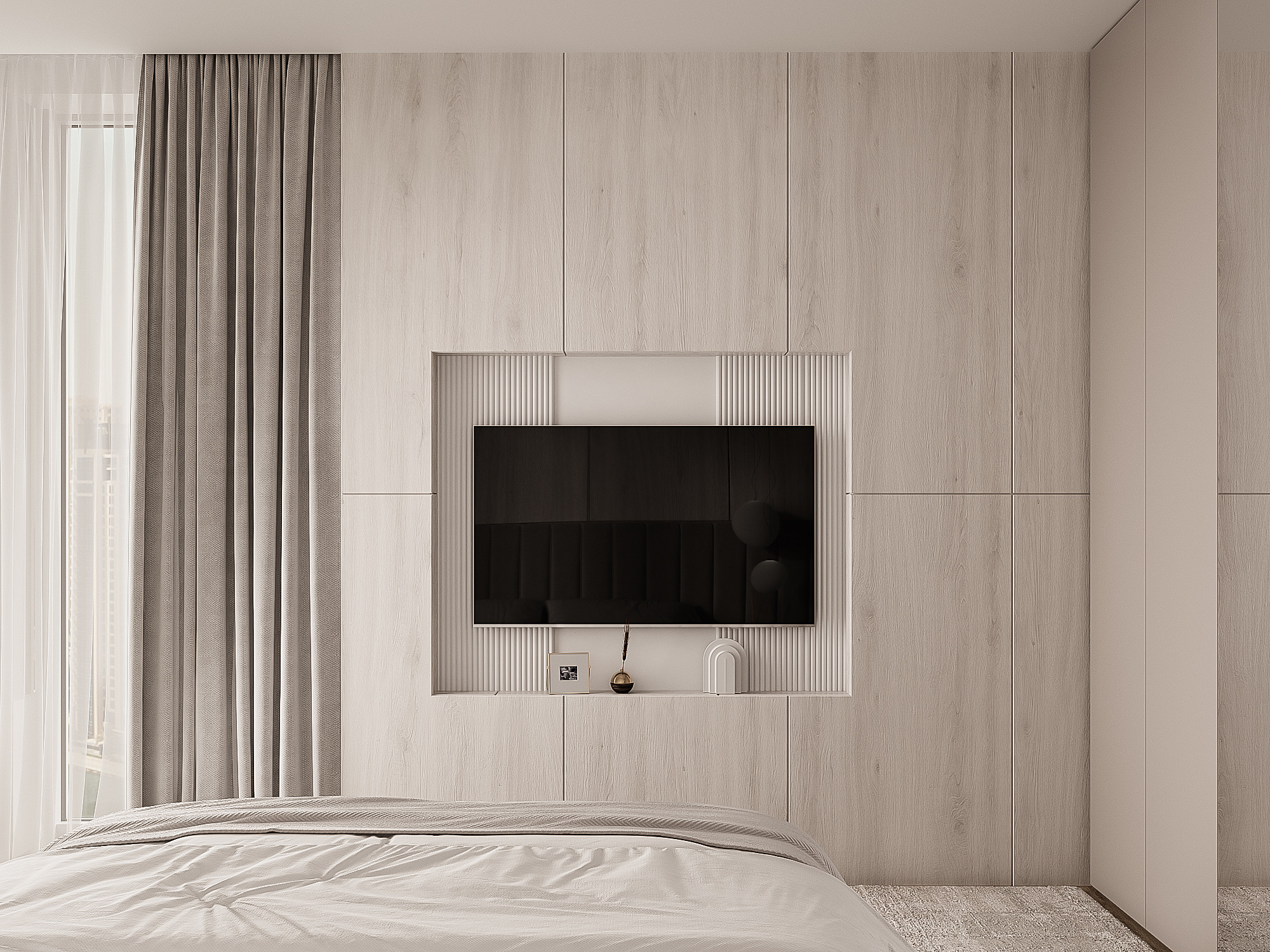 Dubai / VOLANTE TOWER /Guest bedroom. 3D visualization | interior decoration