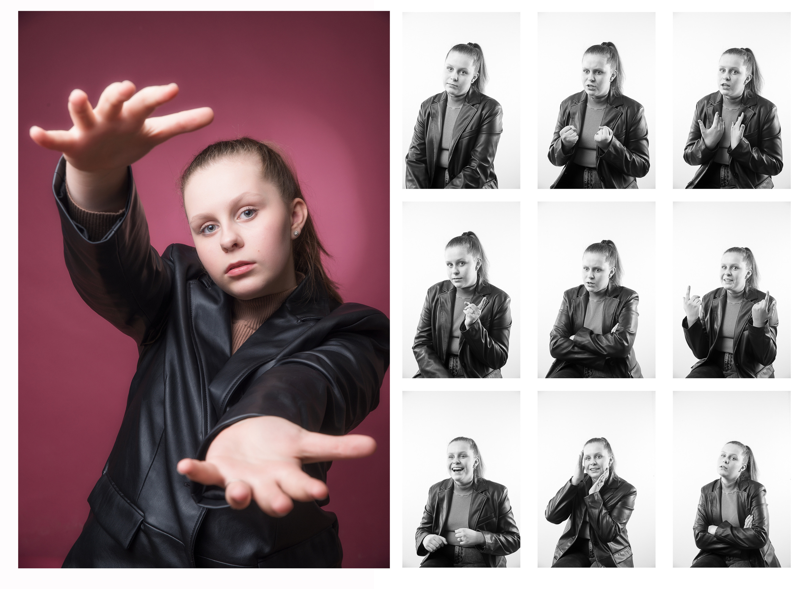 Карта эмоций для актерского и модельного портфолио. Портретный фотограф в Москве Алексей Михайлов