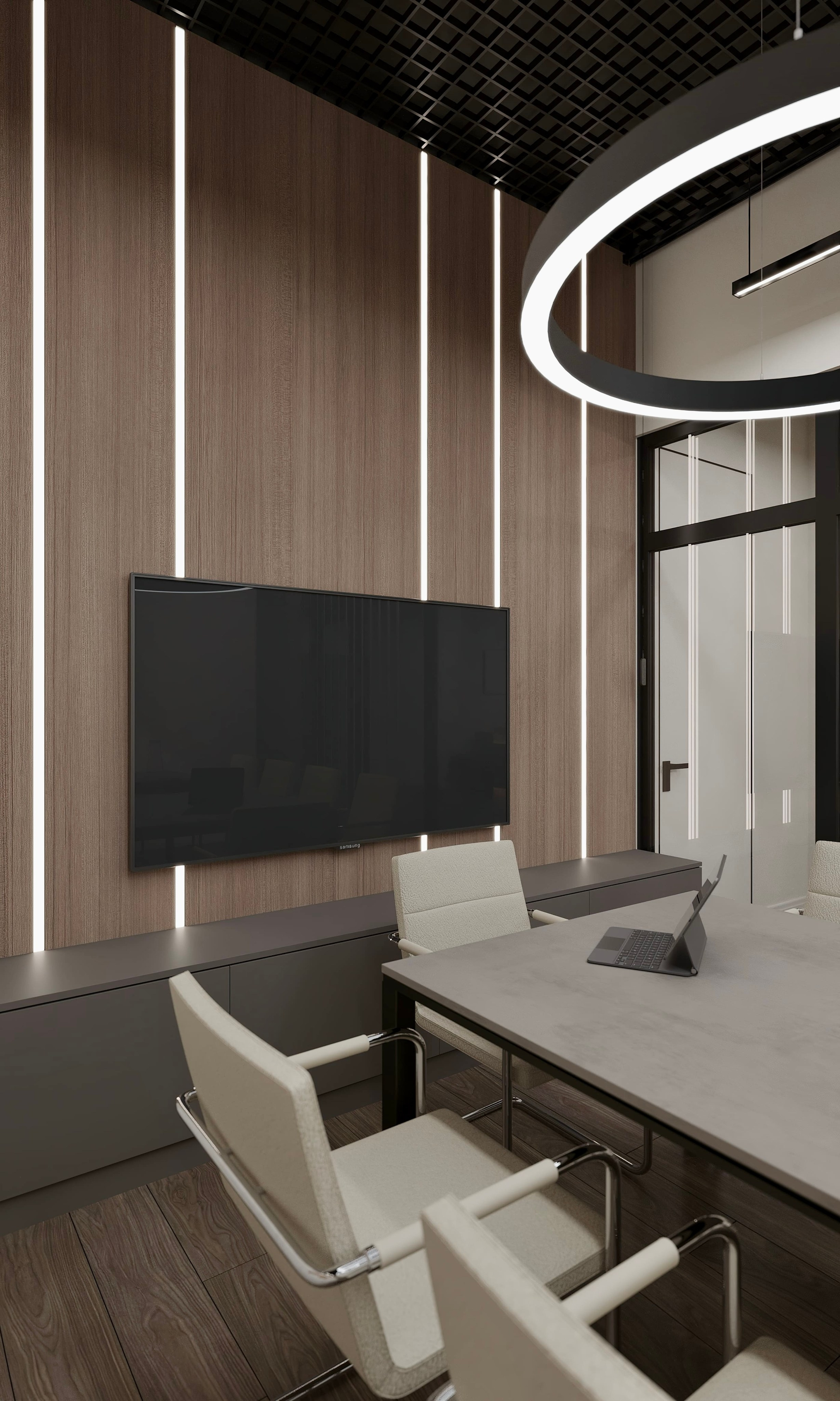 Офис 264 м², БЦ «Останкино». 3D Визуализация интерьера