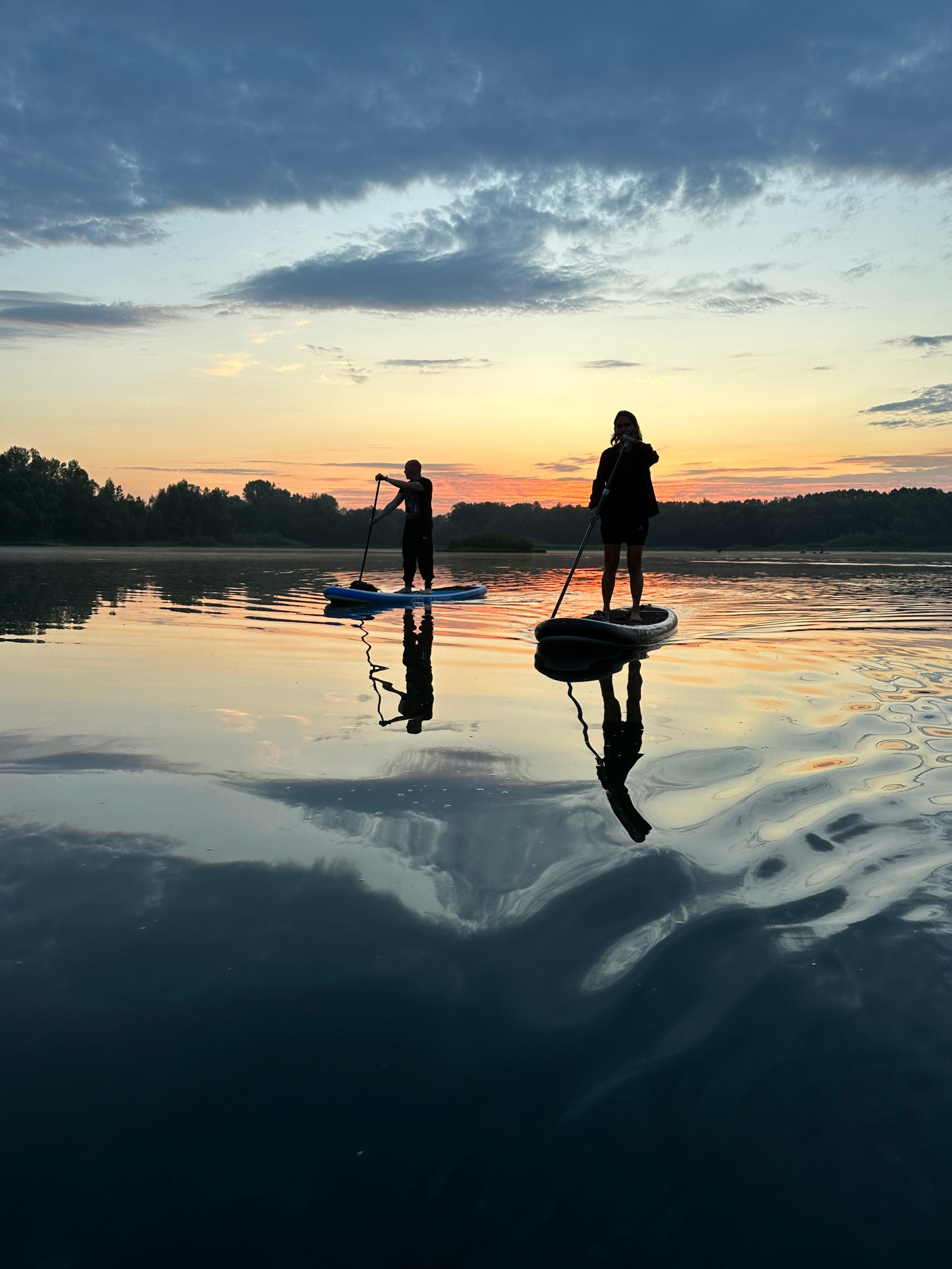 Рассвет на сапах в Сипайловских карьерах