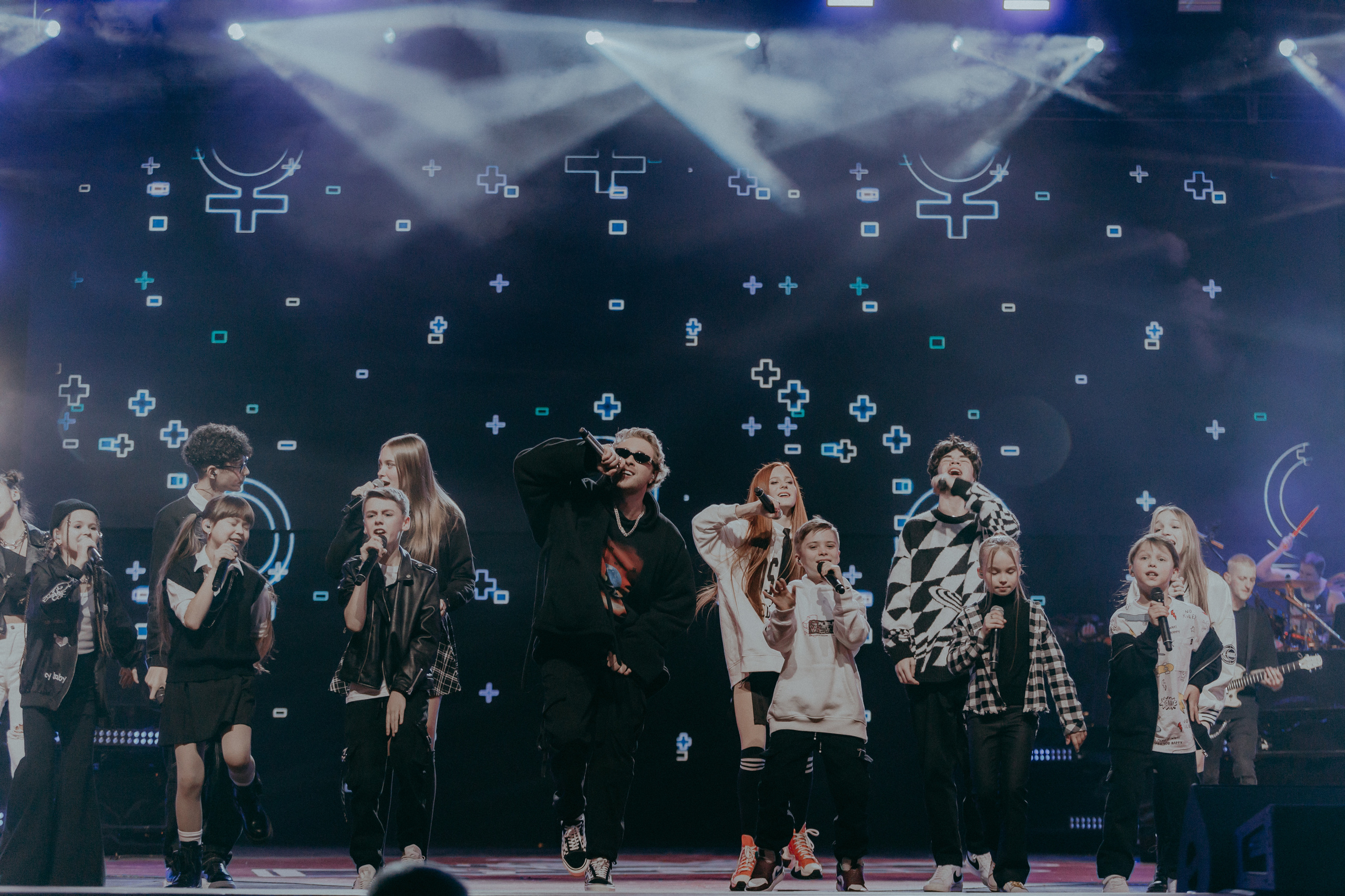 на Новогоднем гала-концерте проекта «Голос» в Crocus City Hall в Москве