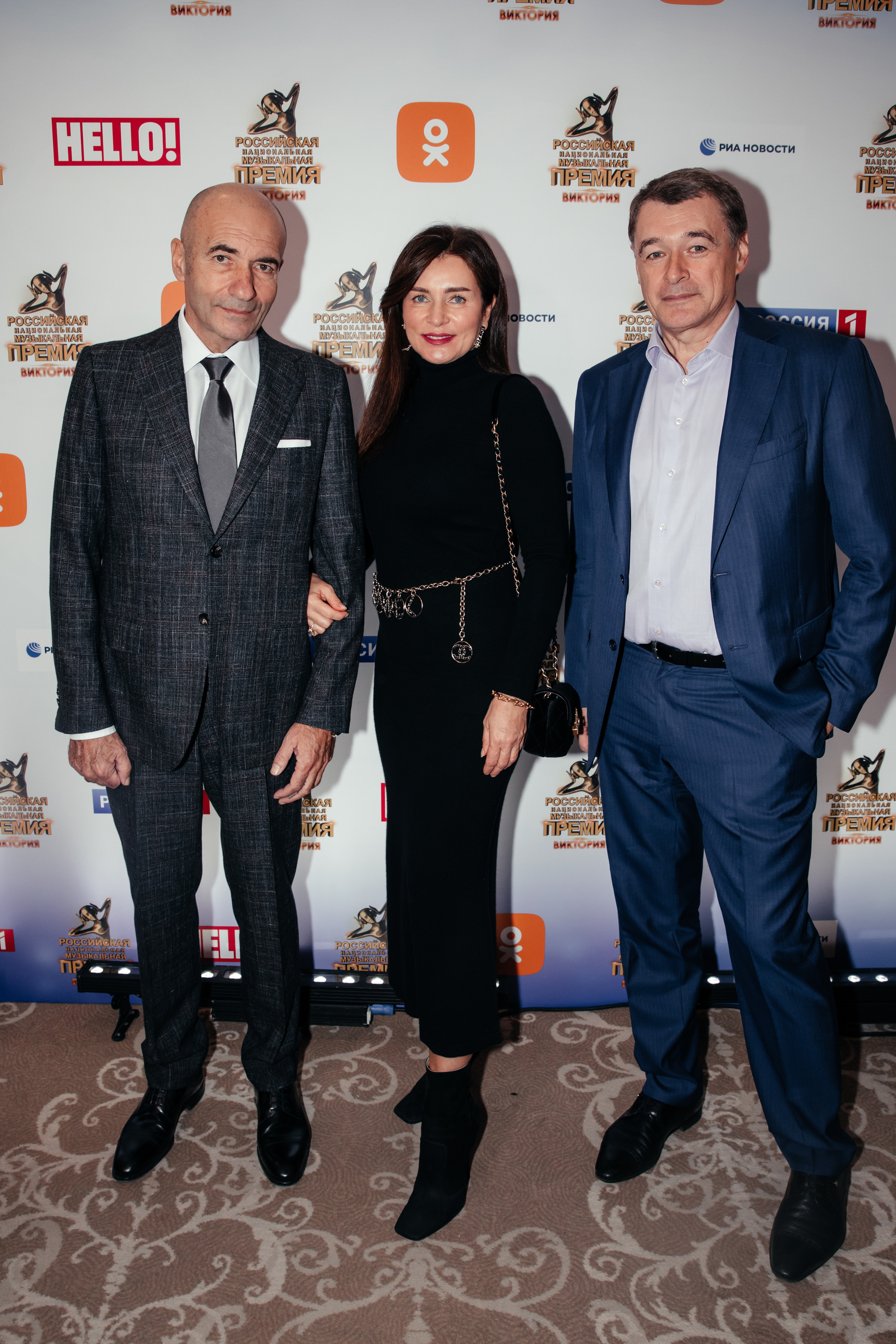 Игорь Крутой с супругой, Юрий Костин на Гала-ужине Премии Виктория 2021 в Москве