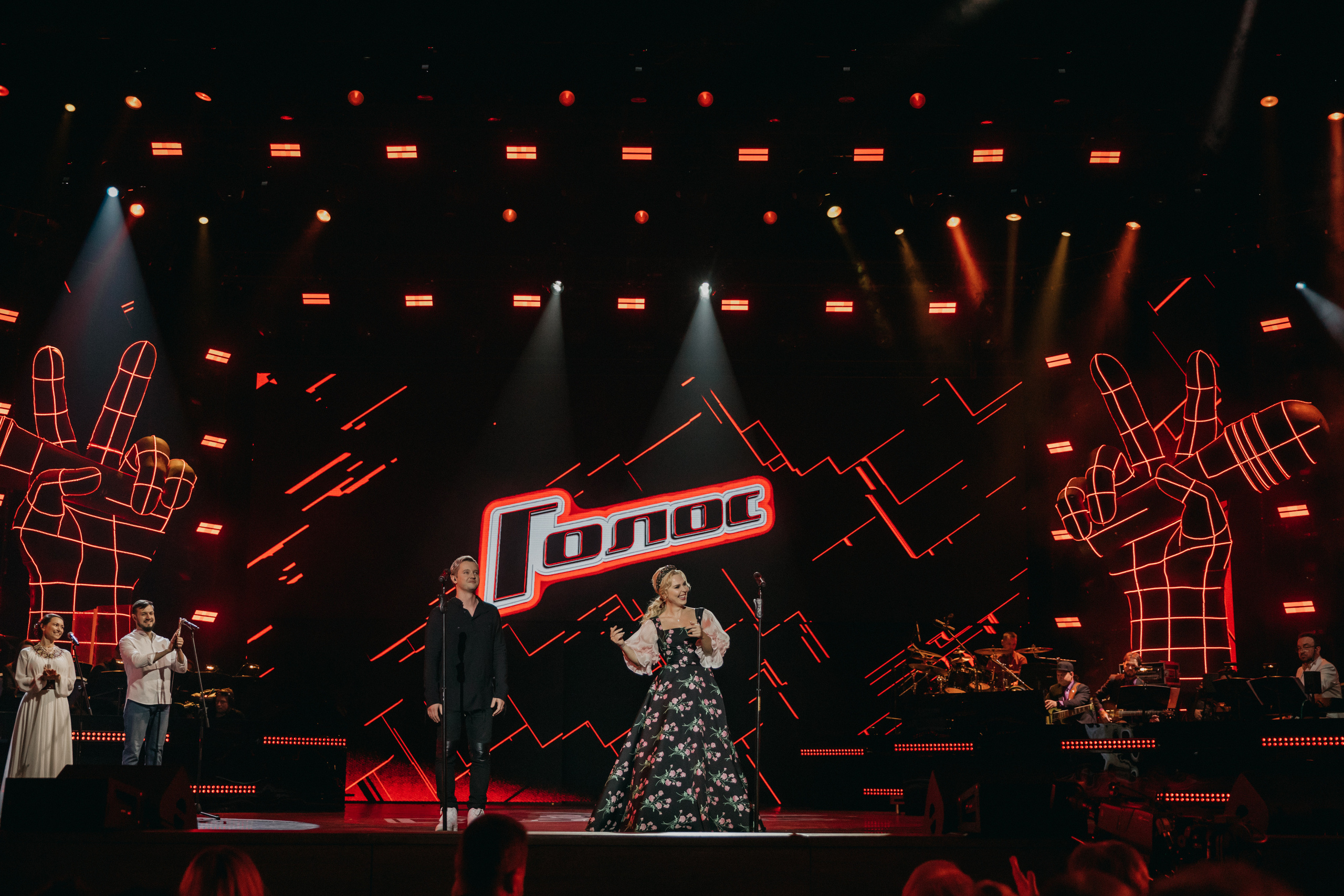 Пелагея на Новогоднем гала-концерте проекта «Голос» в Crocus City Hall в Москве