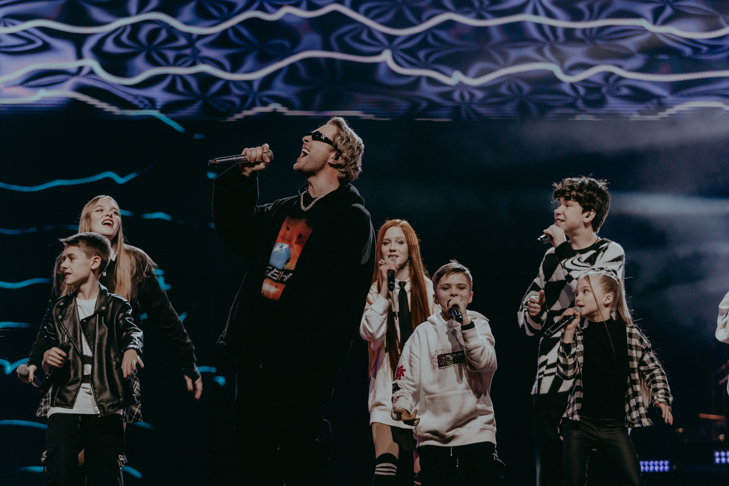 Егор Крид на Новогоднем гала-концерте проекта «Голос» в Crocus City Hall в Москве