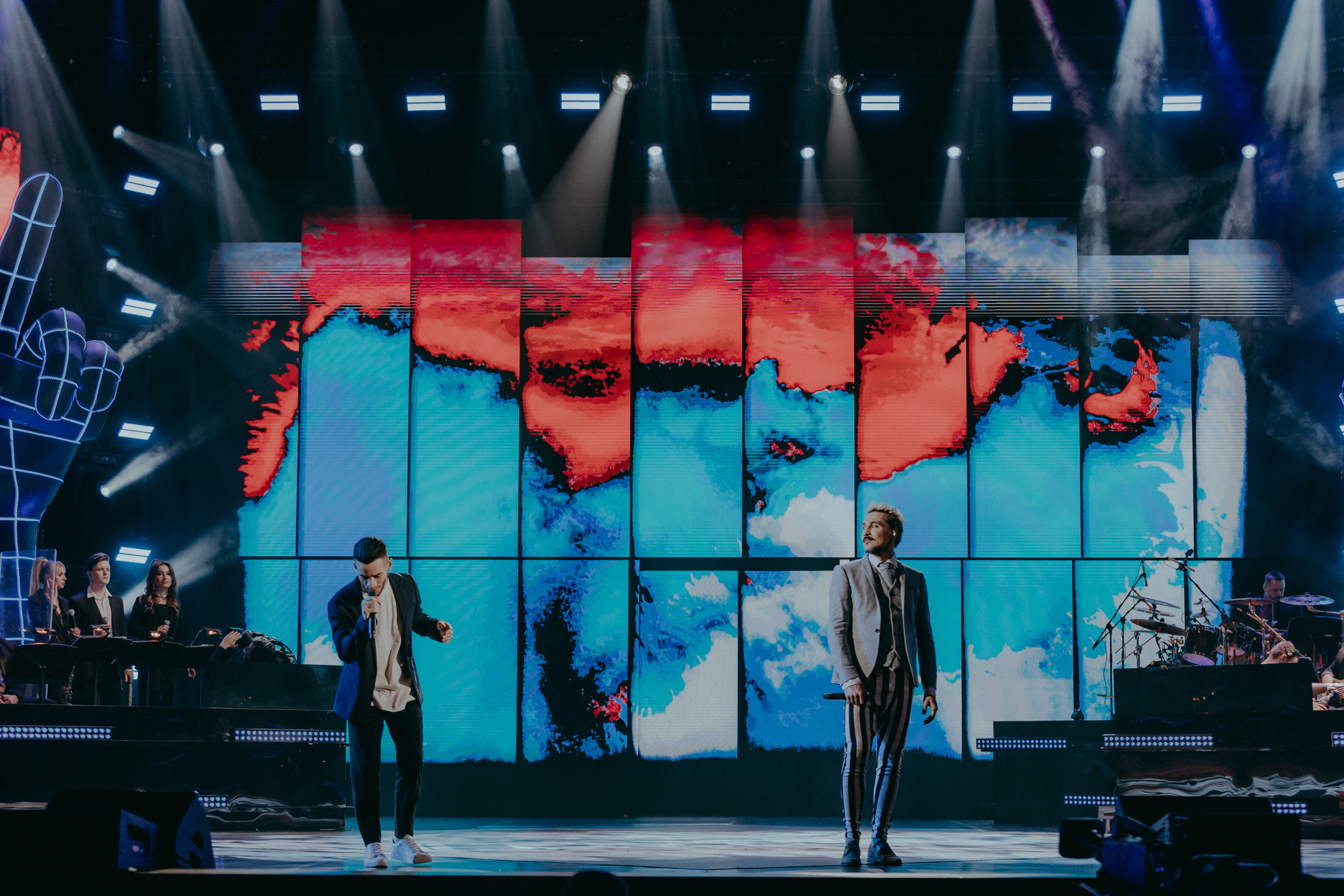 на Новогоднем гала-концерте проекта «Голос» в Crocus City Hall в Москве