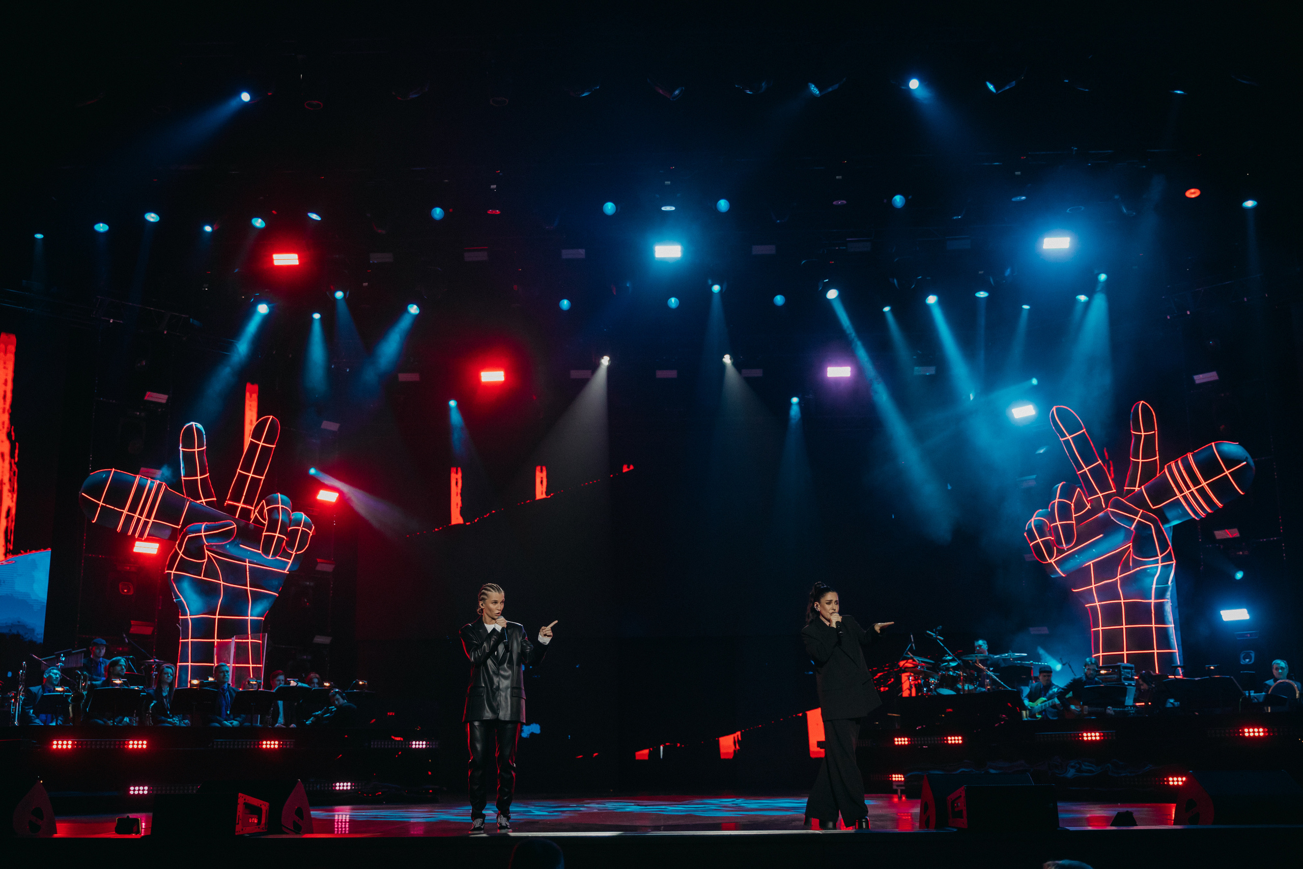 на Новогоднем гала-концерте проекта «Голос» в Crocus City Hall в Москве