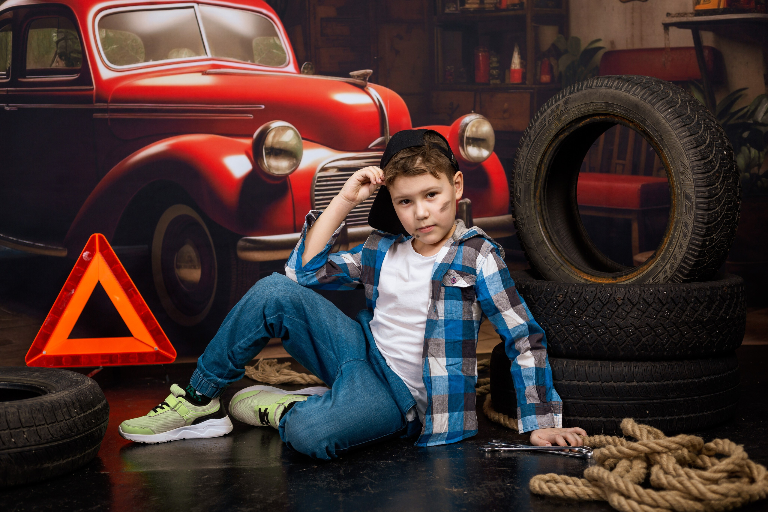 Мальчики на сьемке