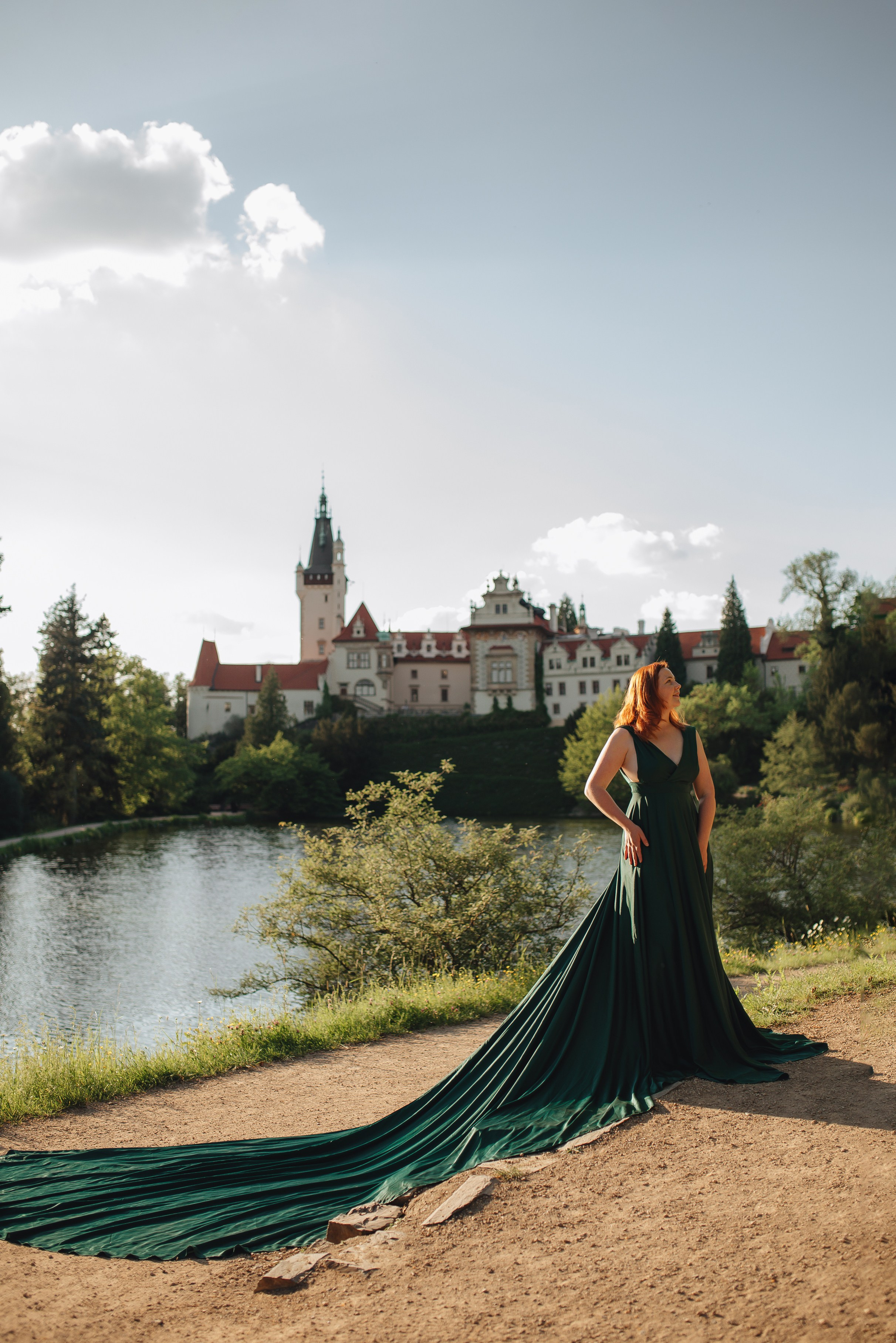Фотосессия в летящем платье для Евгении. Фотограф Прага | Photographer Prague| Фотограф в Праге Яра Куркус