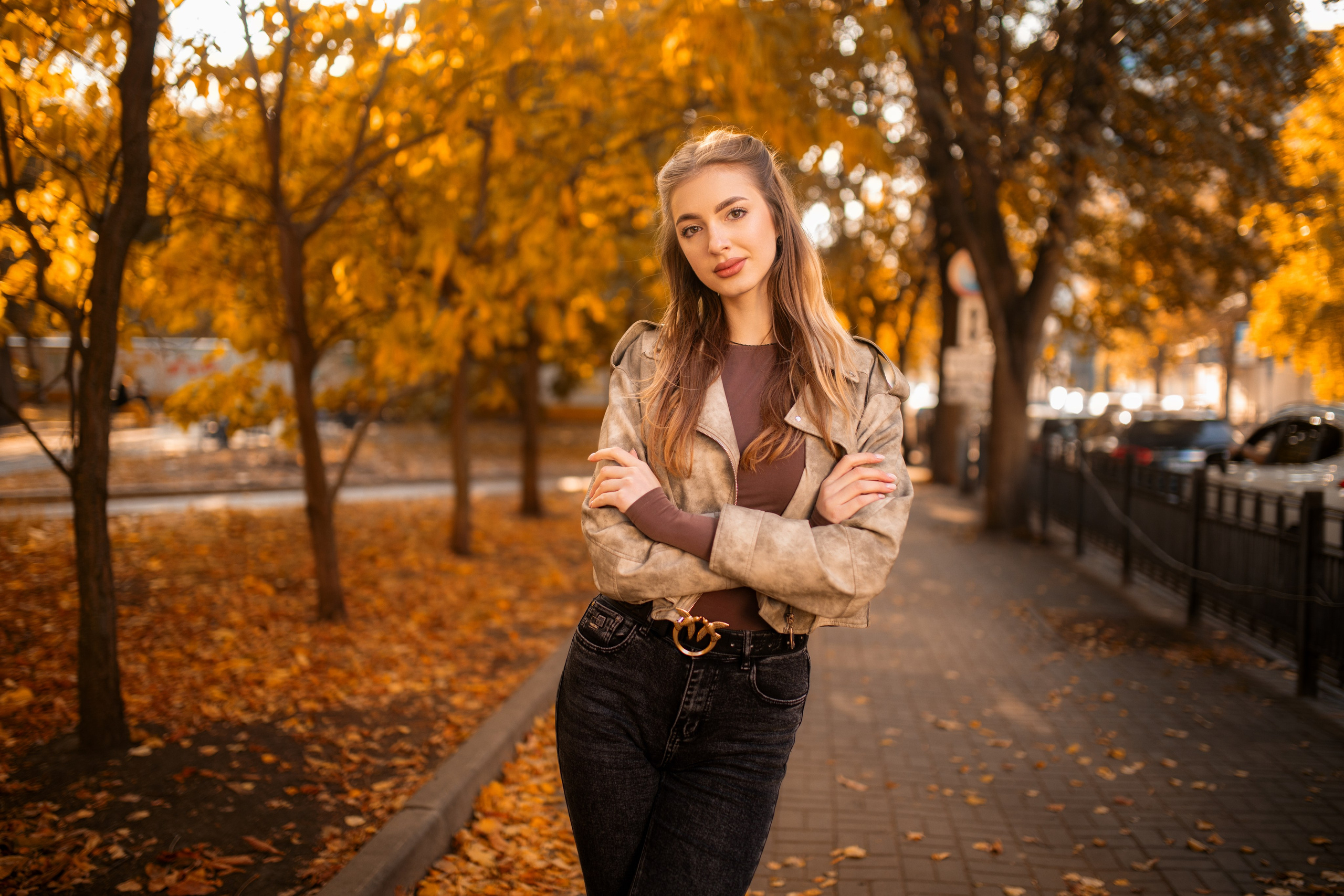 Осенняя городская съемка с Ксенией в формате для «себя». Дмитрий Шульгин, портретный фотограф в Воронеже