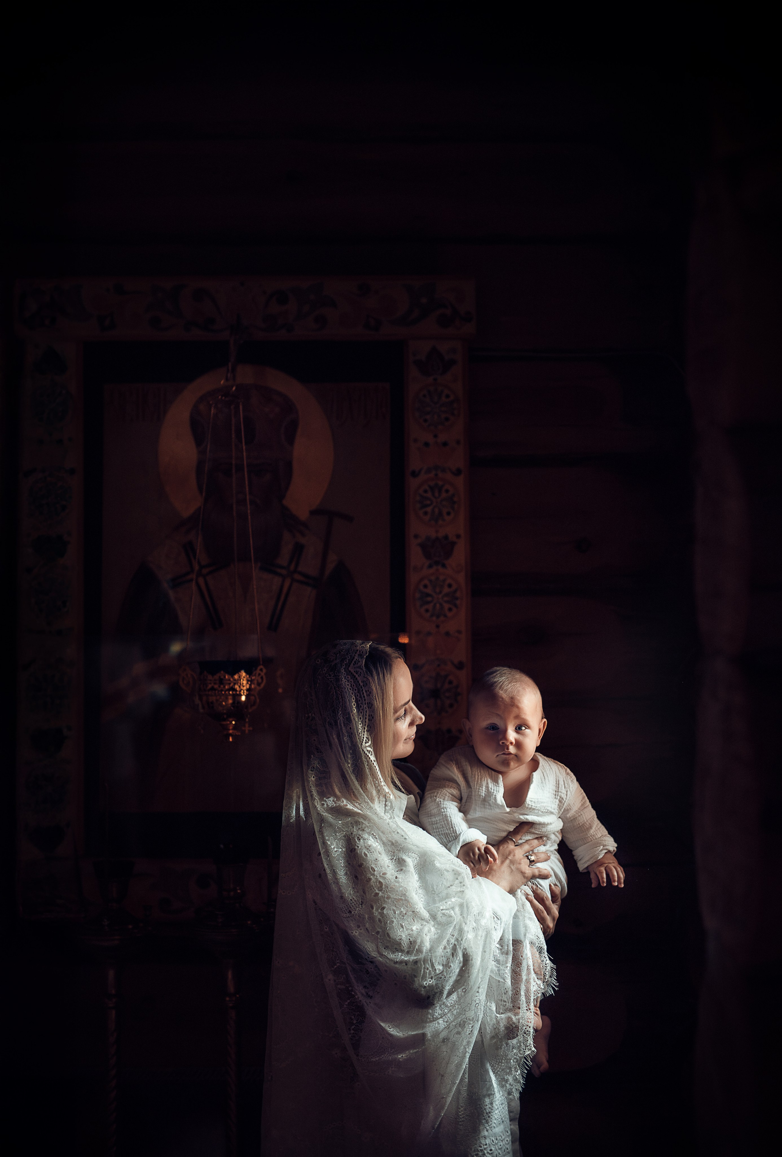 Фотосъемка крещения в Москве и Московской области, в Звенигороде