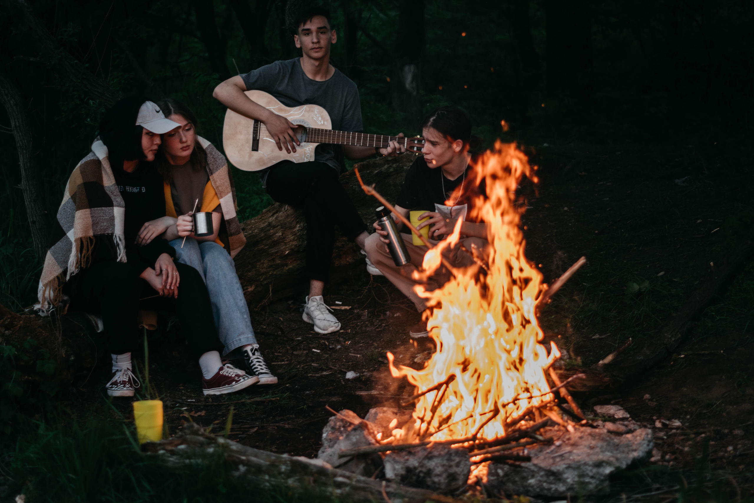 Компания друзей. Пикник у костра. Семейный фотограф Пятигорск, Кисловодск, Эльбрус. Марина Вяликова