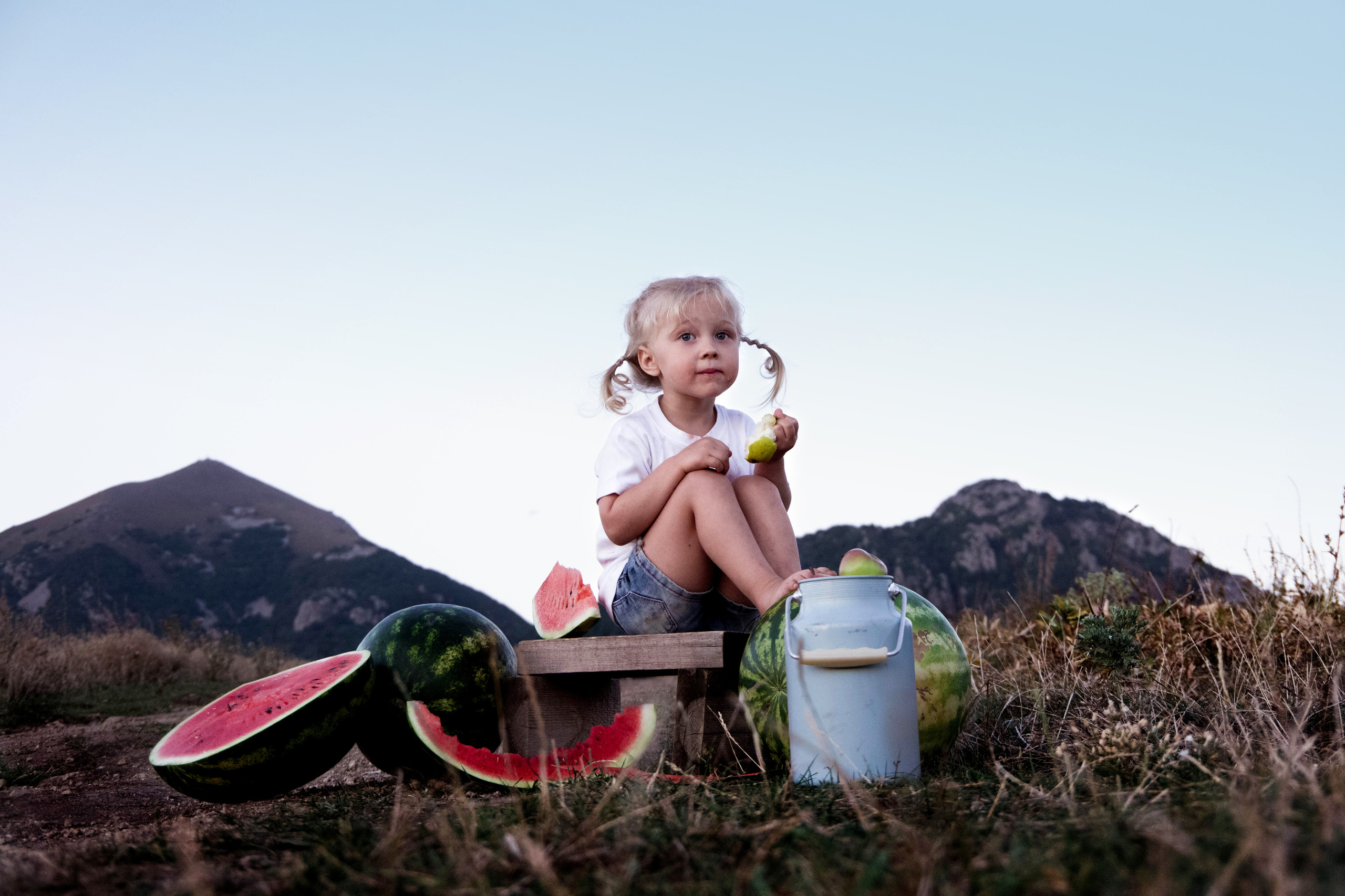 Семейная фотосессия с арбузами. Семейный фотограф Пятигорск, Кисловодск, Эльбрус. Марина Вяликова