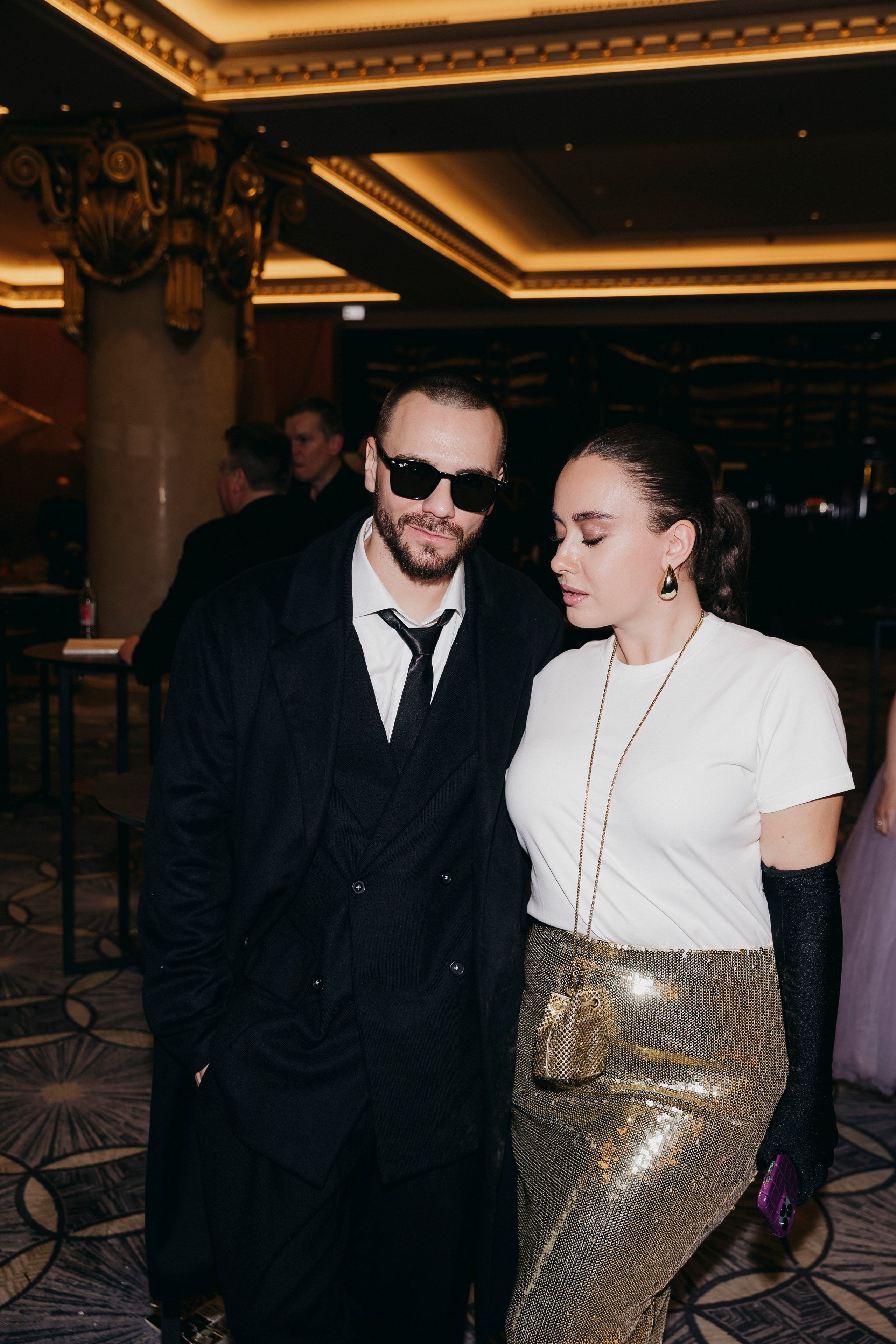 Олег Пилягин и Милана Пич на Премии New Year Awards Fashion TV Russia, the Carlton, Moscow