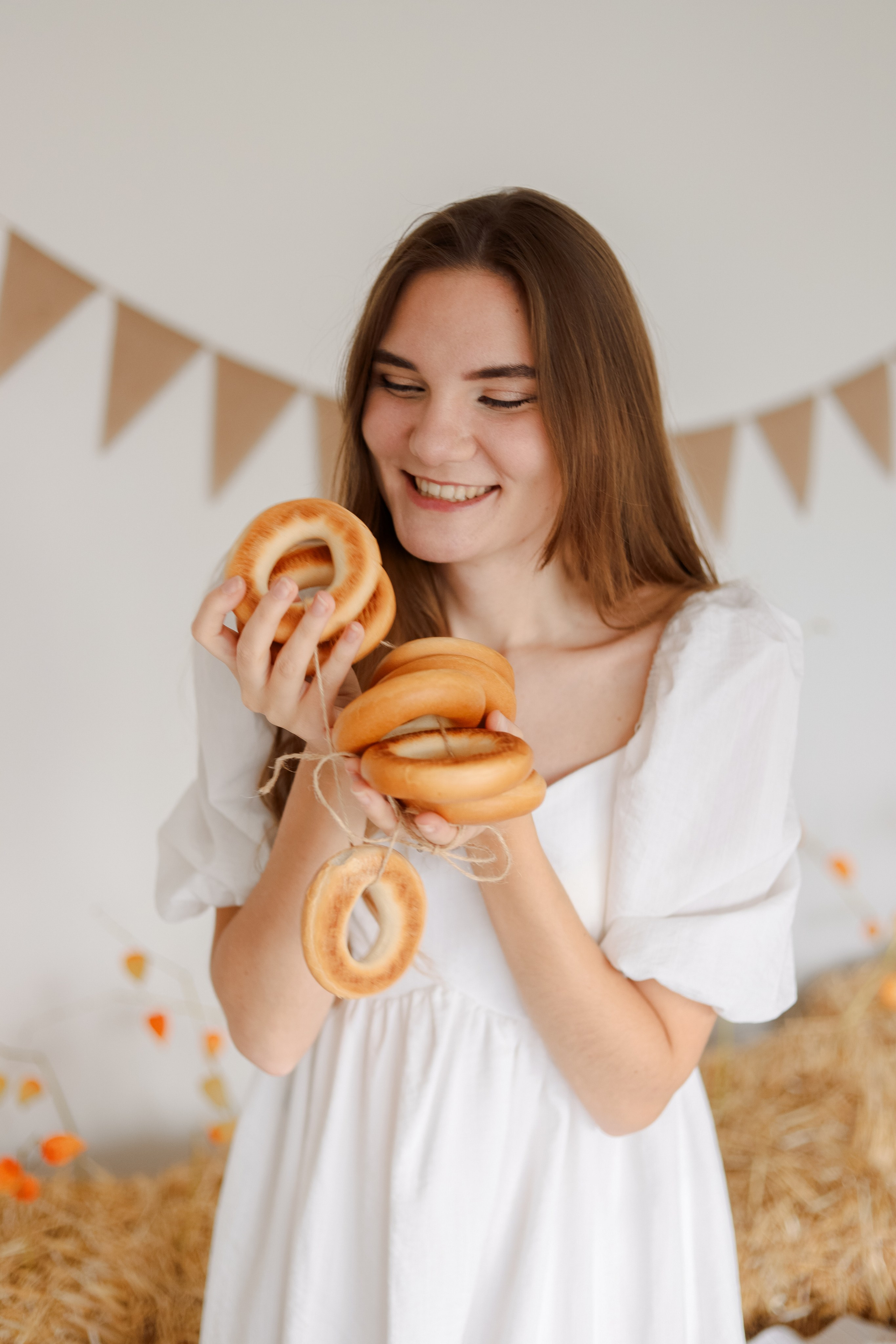 Фотодень в зале «Caramel» в осенних декорациях. Фотостудия LIGHT в Люберцах