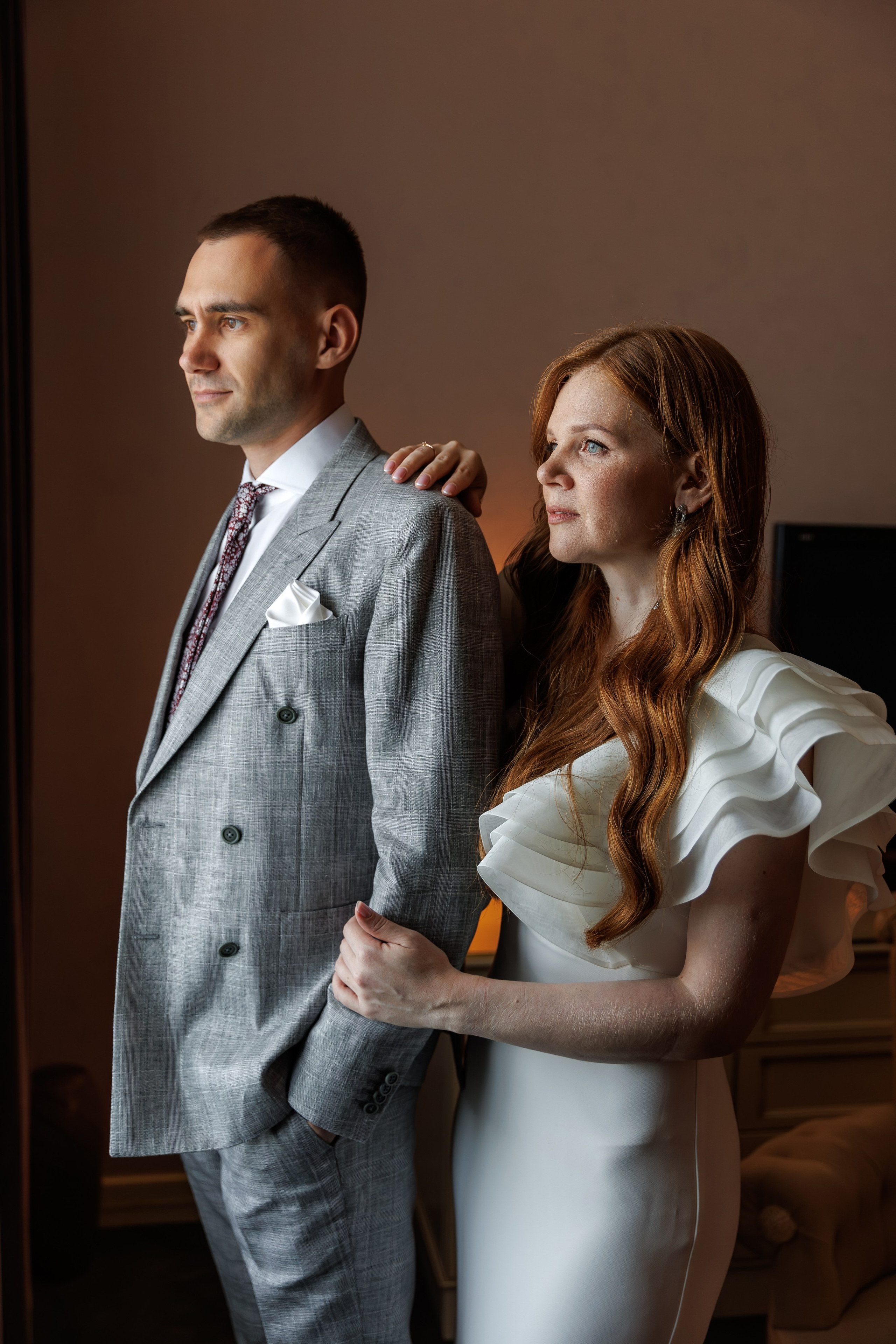 Свадебная фотосессия и сборы в отеле Милан (м. Домодедовская). Свадебный фотограф Москва и МО Сергей Киржаев