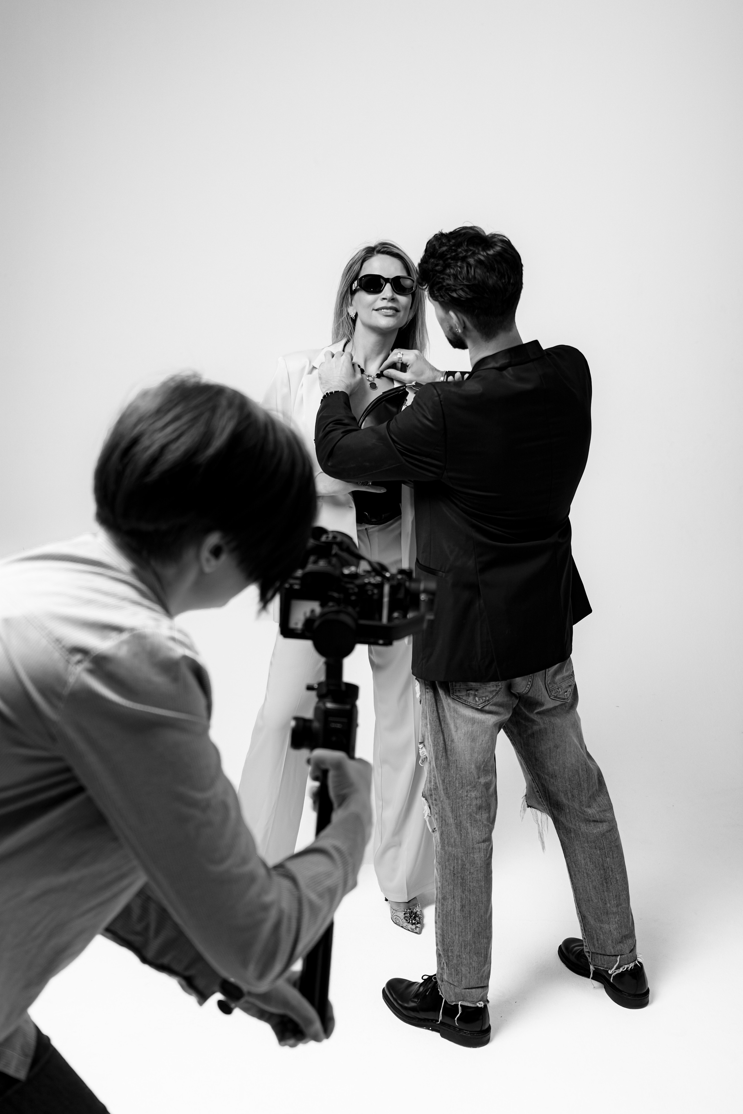 Съёмка ролика для стилиста Макса Осипчука. Портретный фотограф в Санкт-Петербурге Дмитриева Наталия