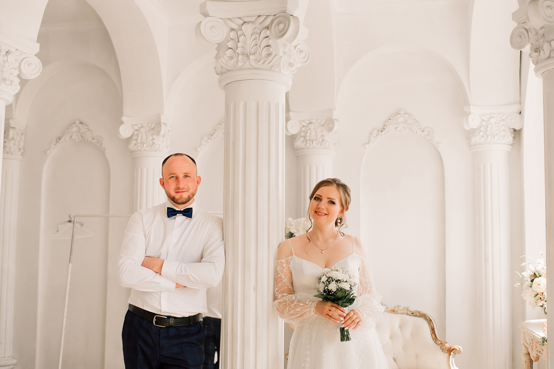 Свадебная фотосессия в Пушкине. Свадебная фотосессия в студии. Семейный и Свадебный фотограф. Санкт-Петербург. Пушкин