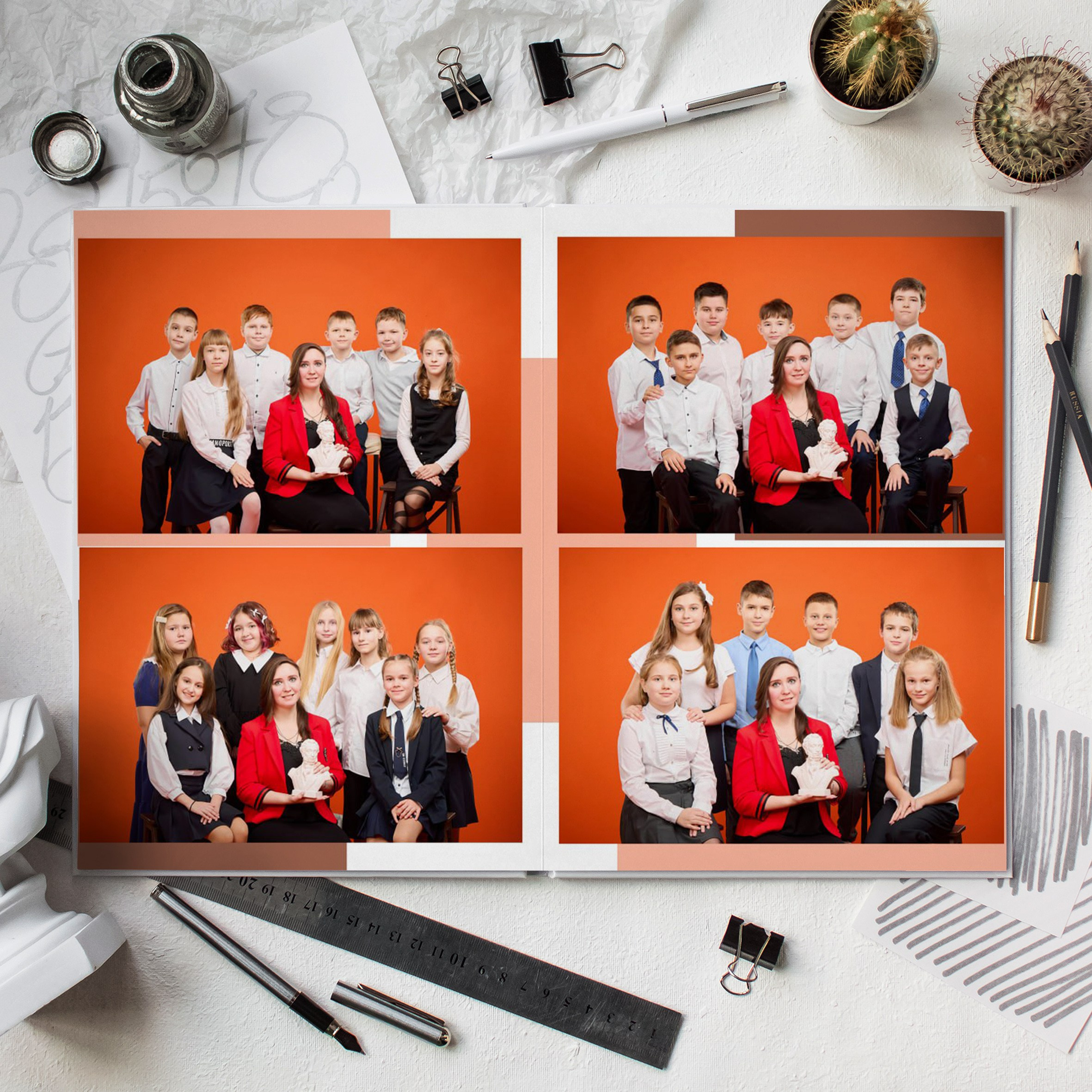 Альбом «Оранж» сызрань. Школьный фотограф, выпускные альбомы
