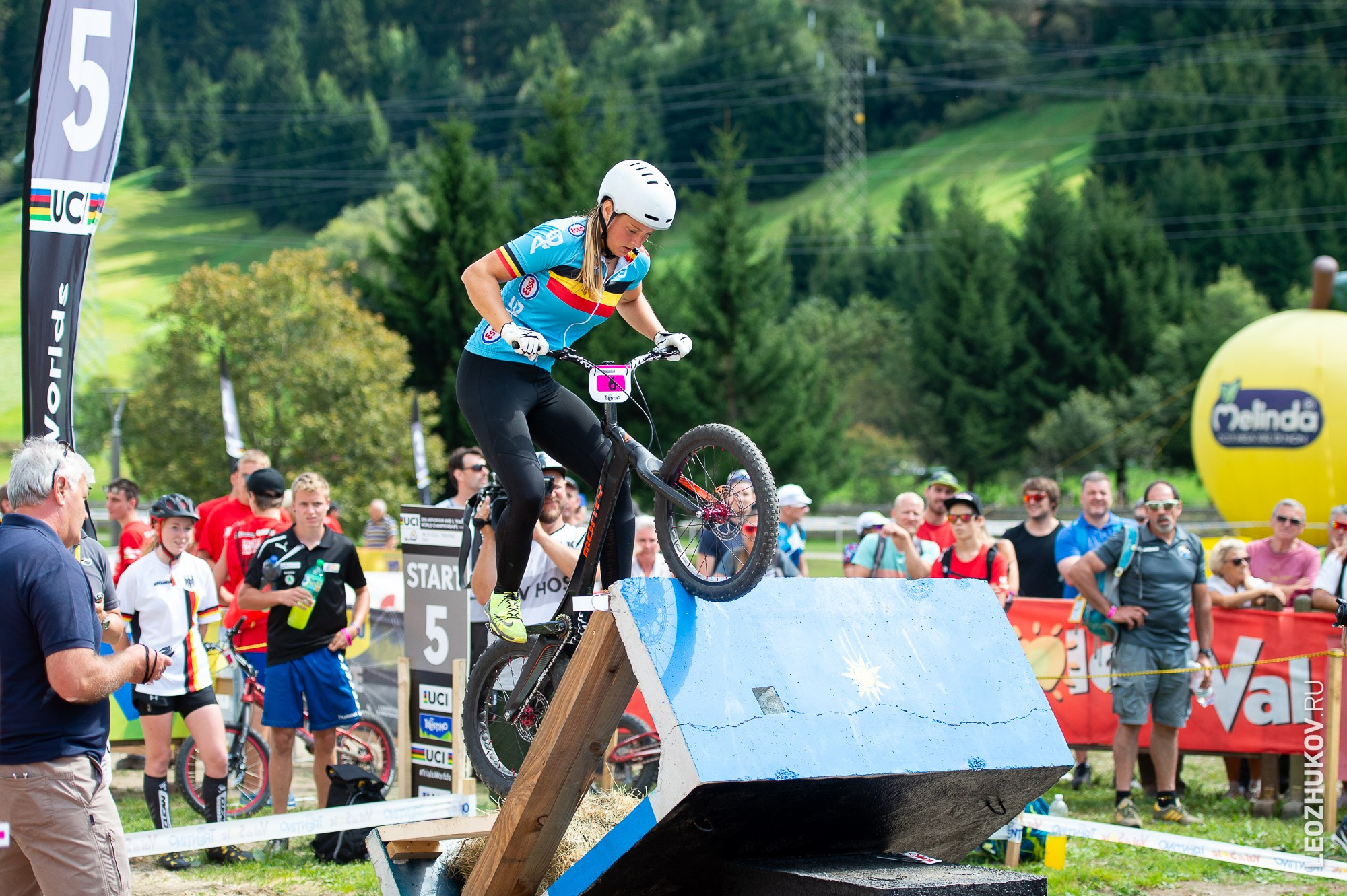 UCI Trials World Championships 2016 — finals. Sports photographer Leonid Zhukov