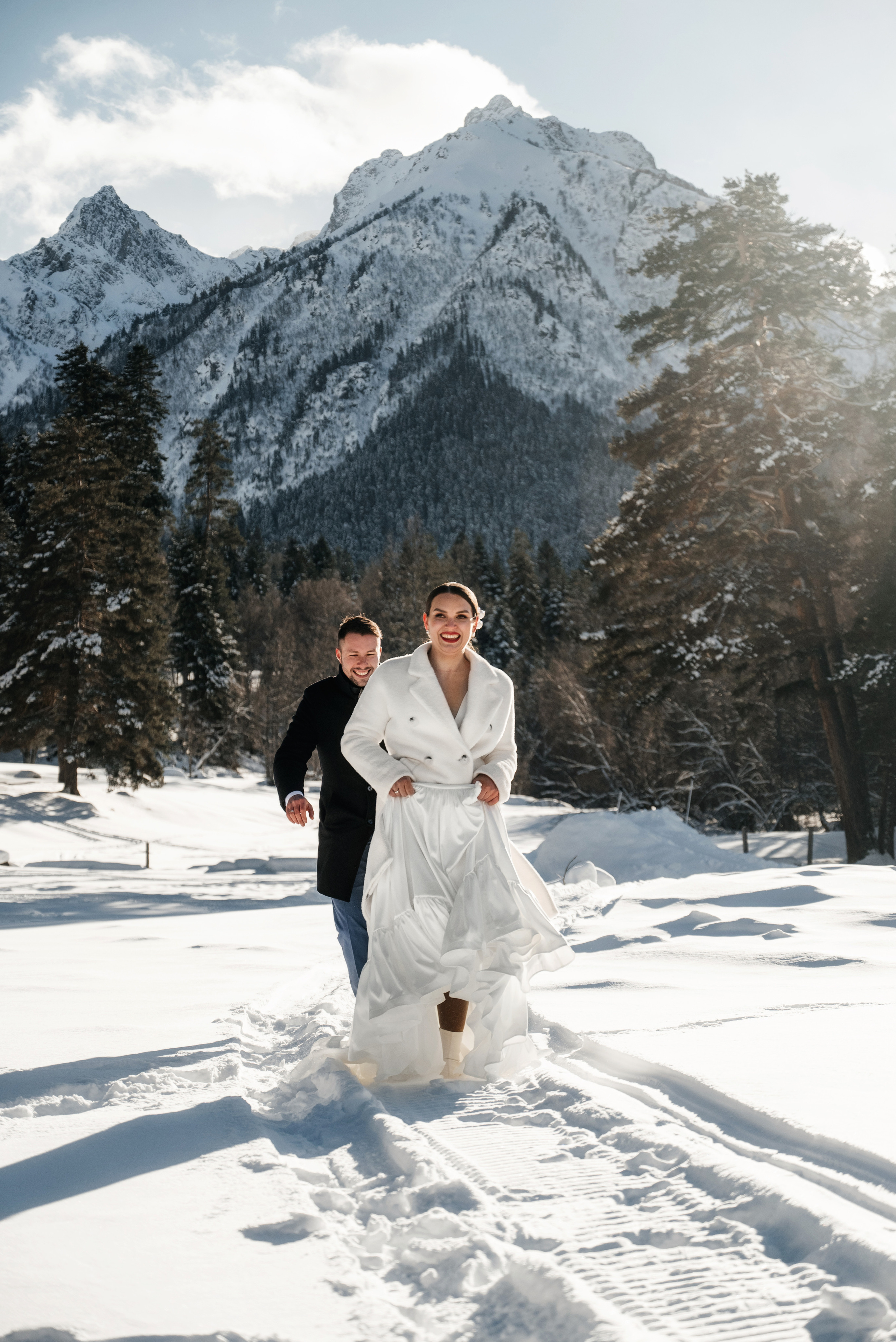 Зимняя свадьба в Архызе. Свадебный и travel фотограф в Волгограде, Сочи, Домбае, Европе