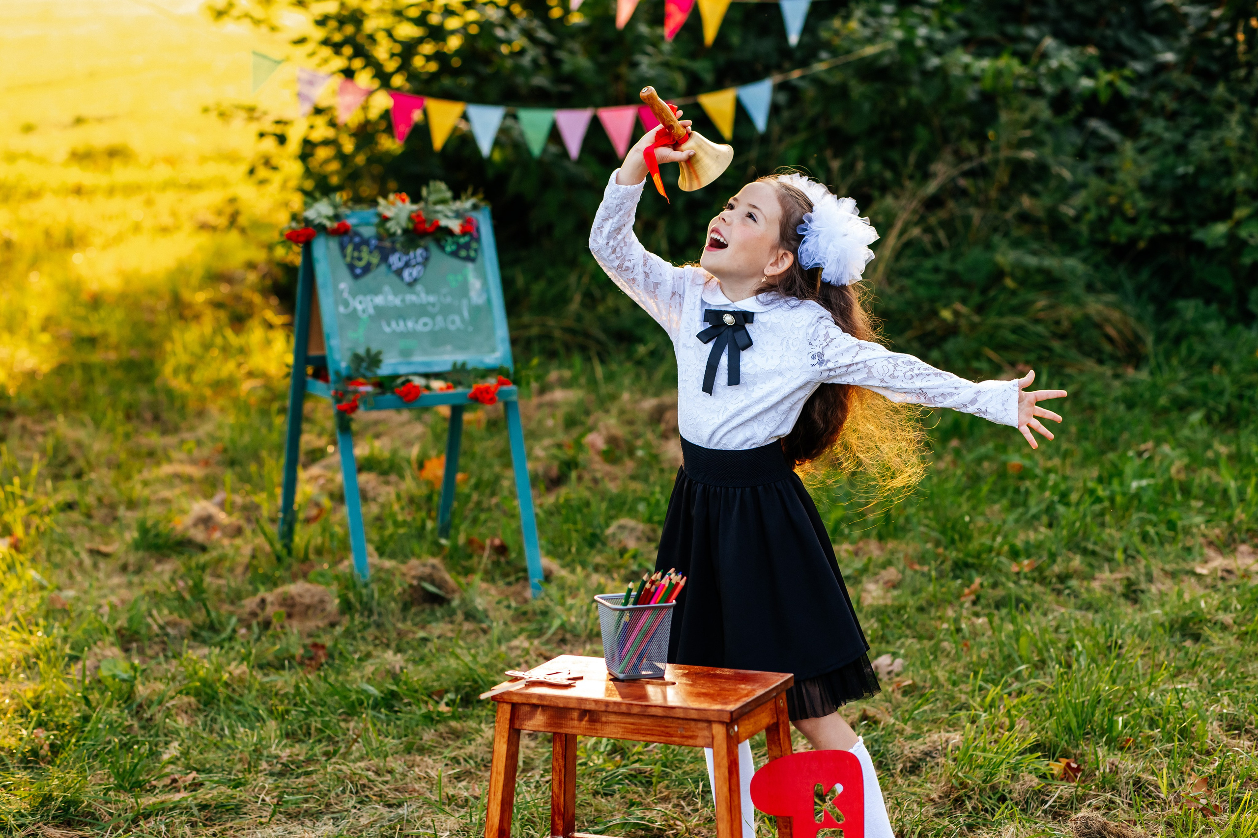 Школьная фотосессия в Петергофе