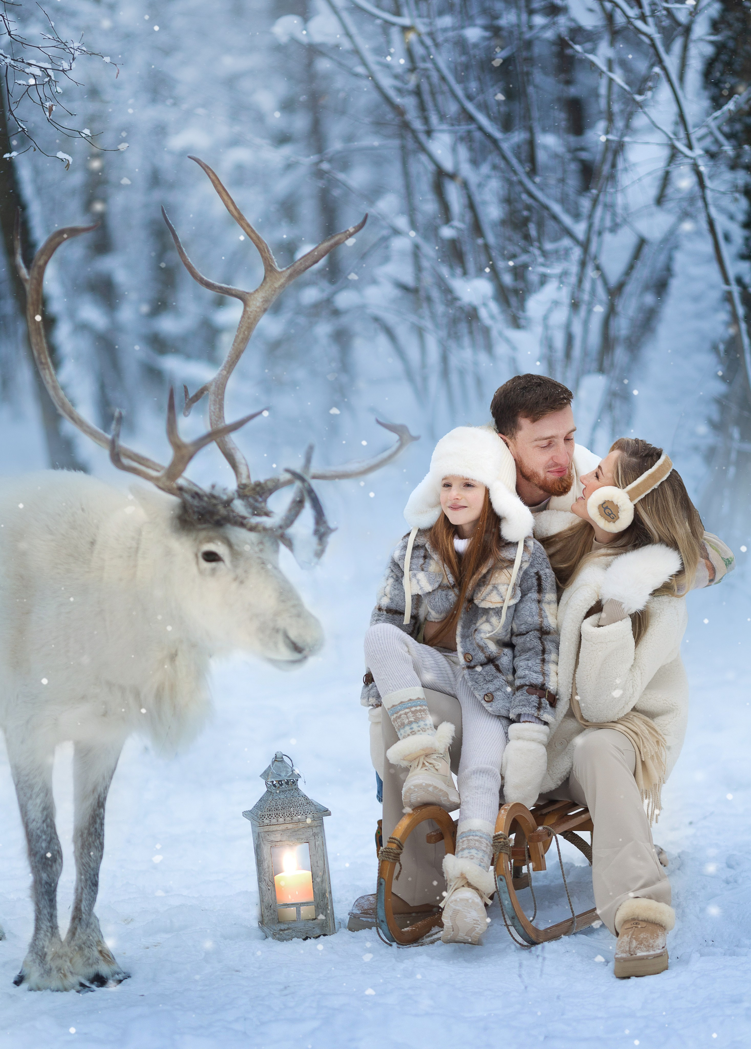 Фотосессия с оленями. Фотограф Лия Милк | Москва, Подмосковье