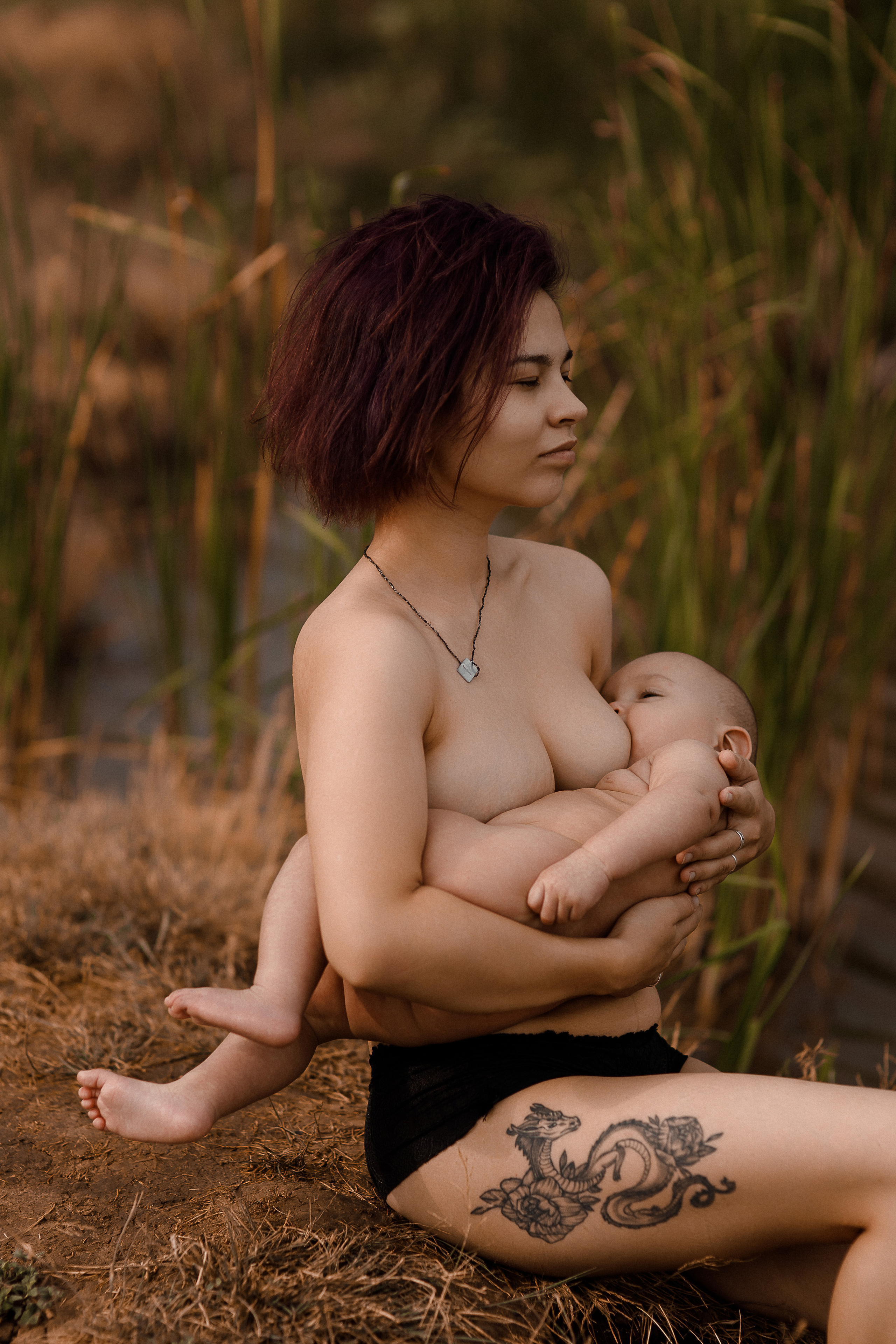 Мадонна с татуировкой дракона