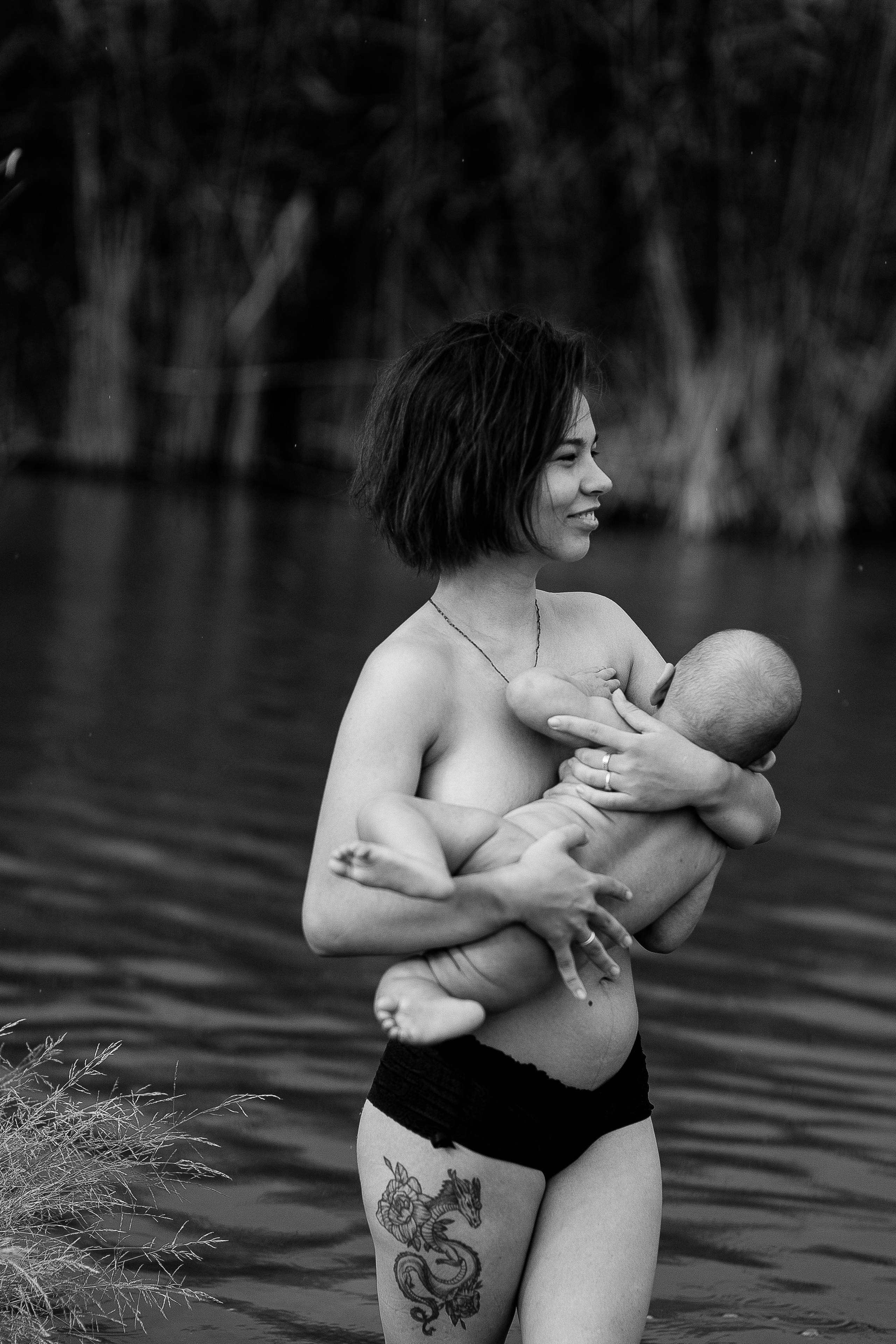 Мадонна с татуировкой дракона