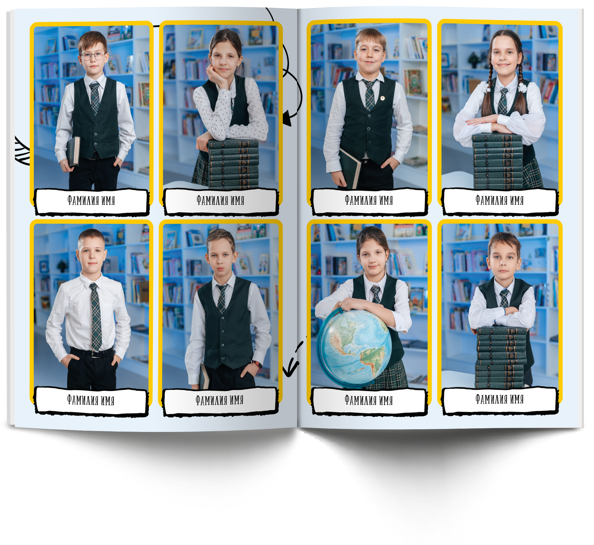 Начальные классы. Современные выпускные альбомы в Новосибирске