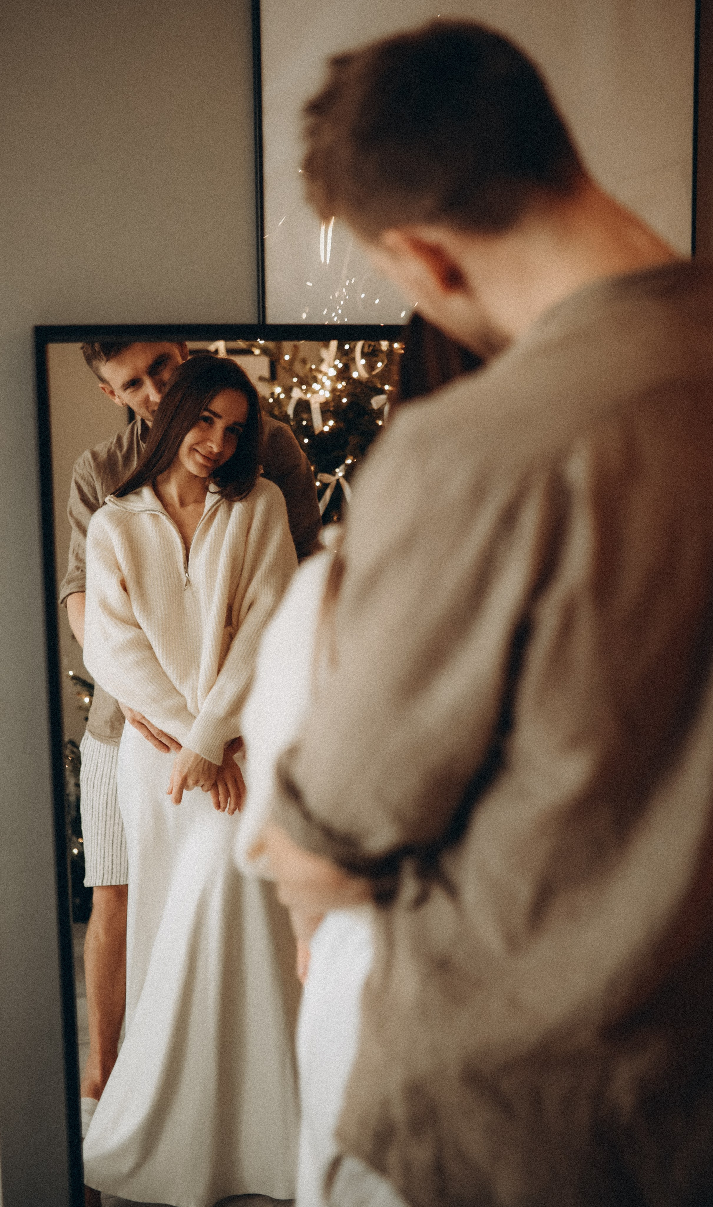 Новогодняя домашняя фотосессия фАлёны Матвея и детишки Давид и крошка Соня. Семейный фотограф в Москве и Люберцах Юлия Гуськова